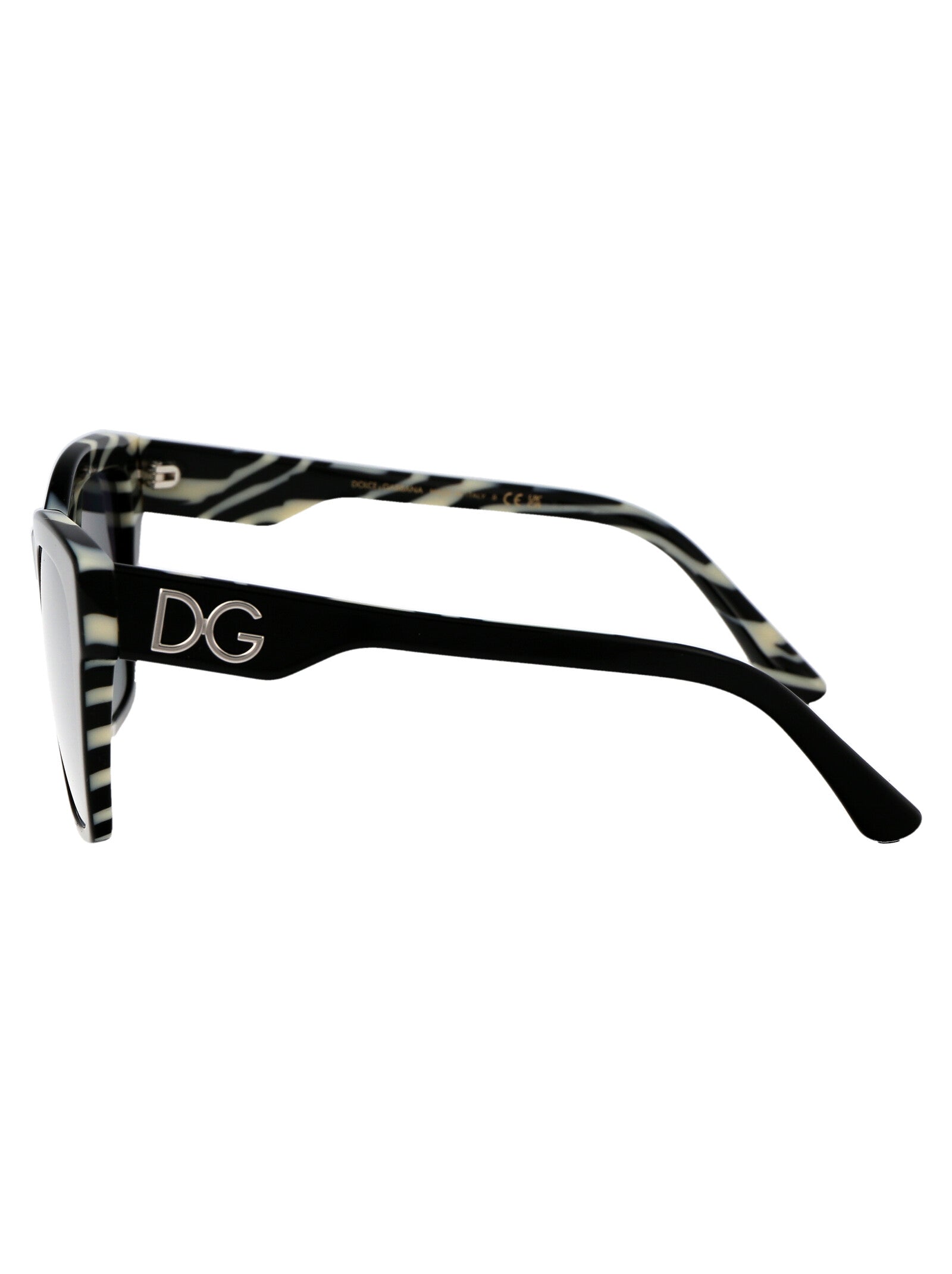 DOLCE & GABBANA Chic Zebra-Printed Acetate Sunglasses
