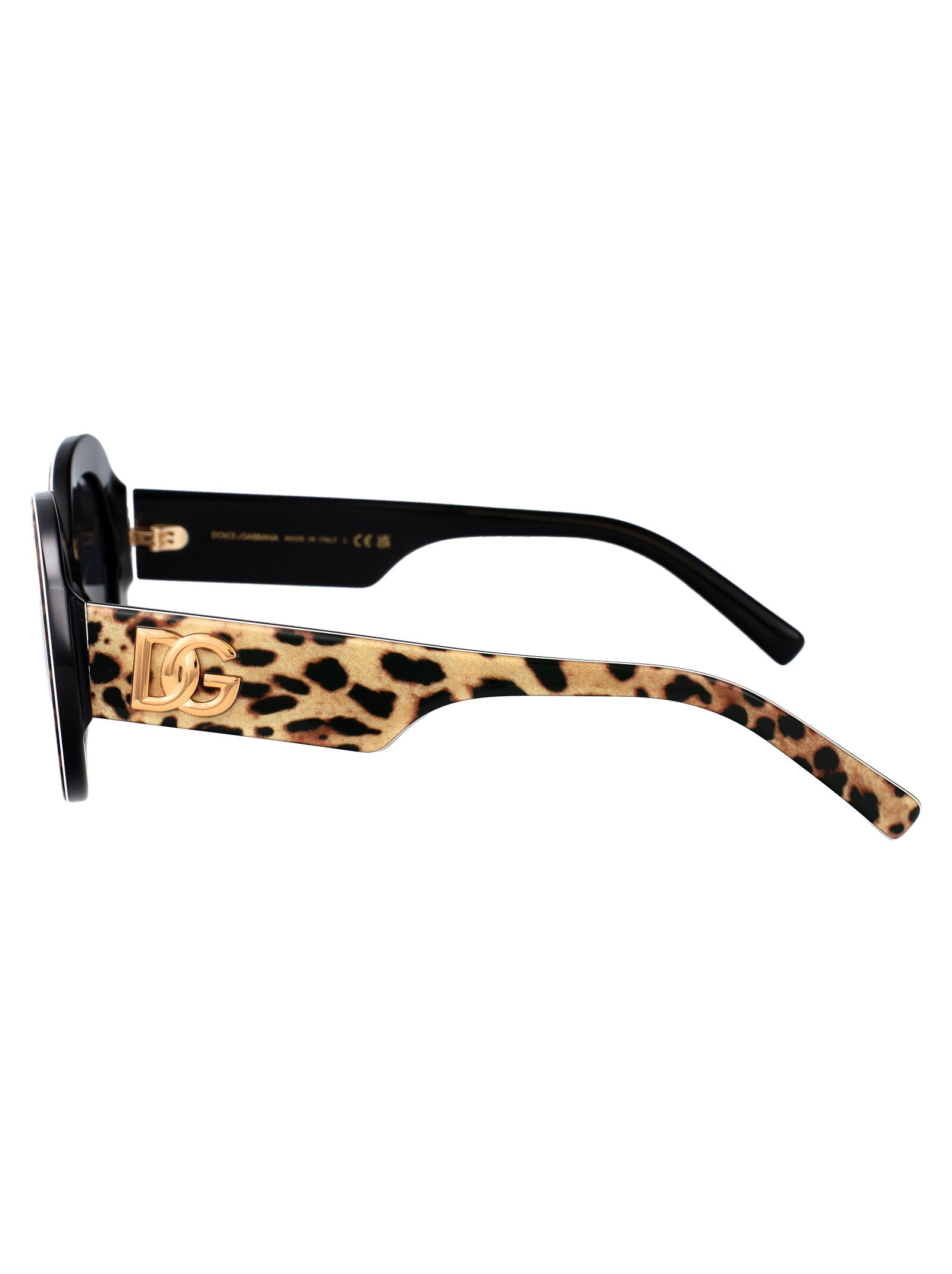 DOLCE & GABBANA Leopard Print Acetate Sunglasses