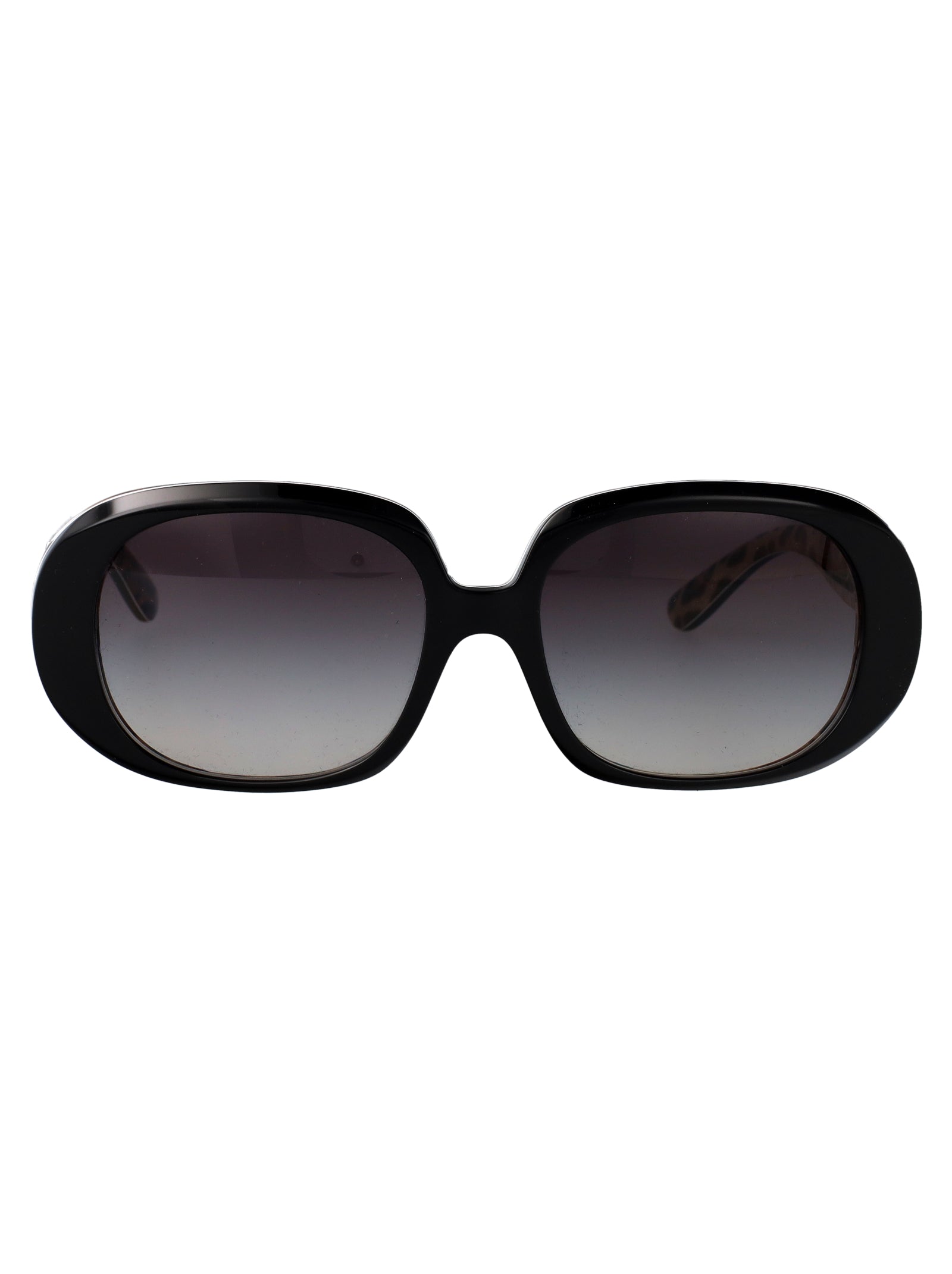 DOLCE & GABBANA Stylish Leopard Print Acetate Sunglasses for Women
