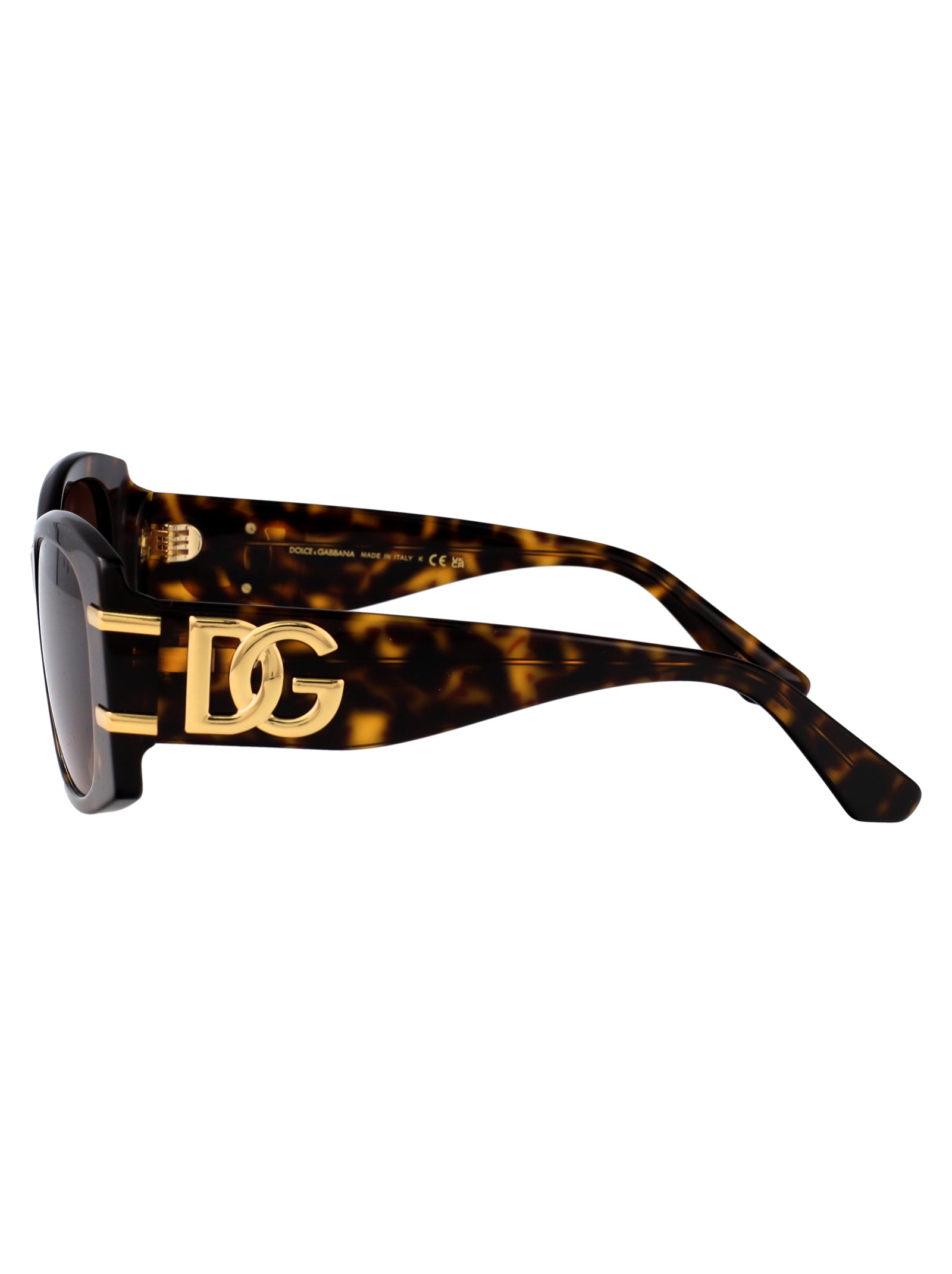 DOLCE & GABBANA Chic Havana Mini Acetate Sunglasses for Women