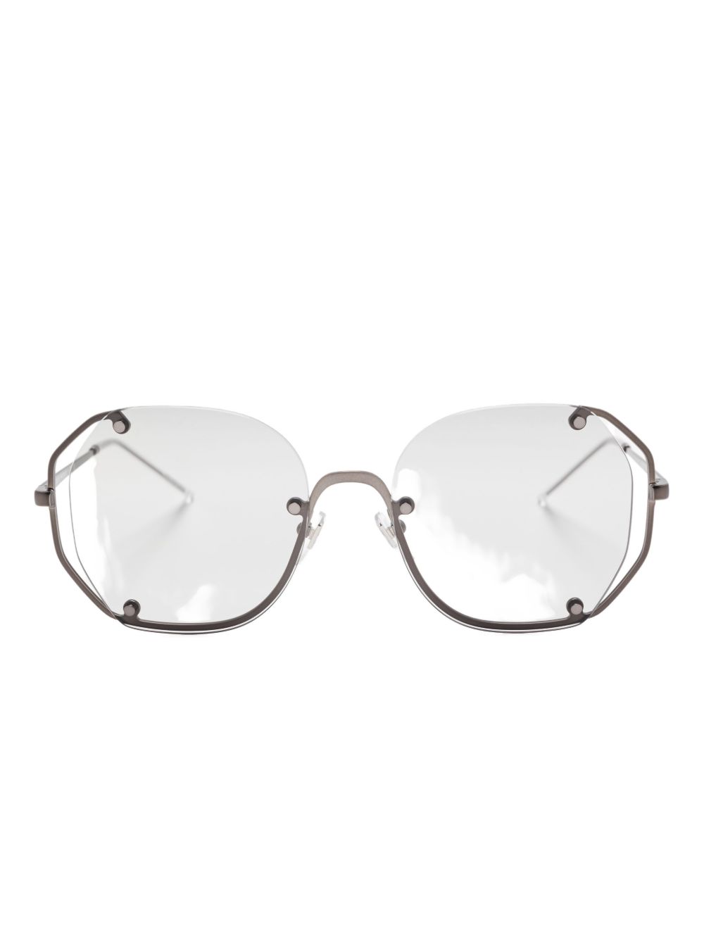 EMPORIO ARMANI Geometric Frame Women's Sunglasses with Protective Case