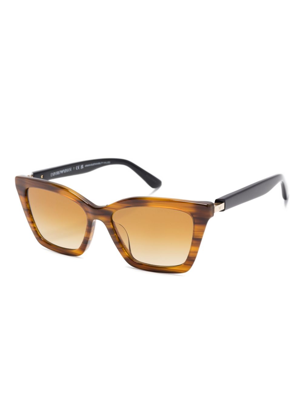EMPORIO ARMANI Cat-Eye Sunglasses with Striped Effect for Women