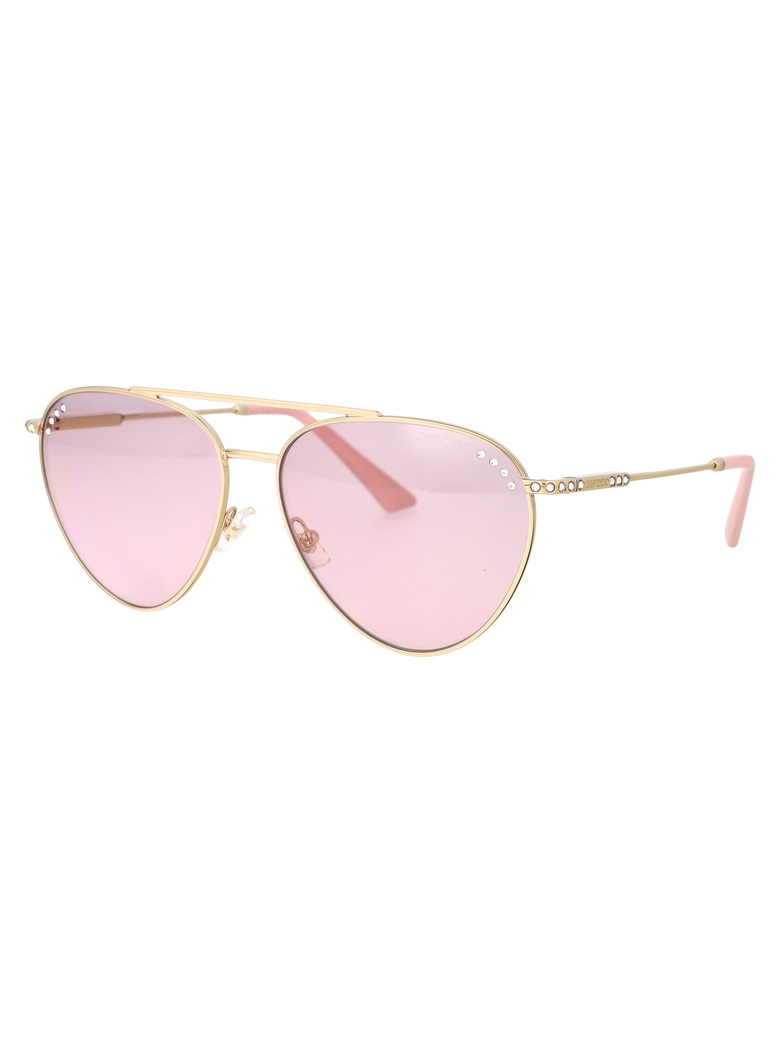 JIMMY CHOO Sleek Steel Sunglasses for Women