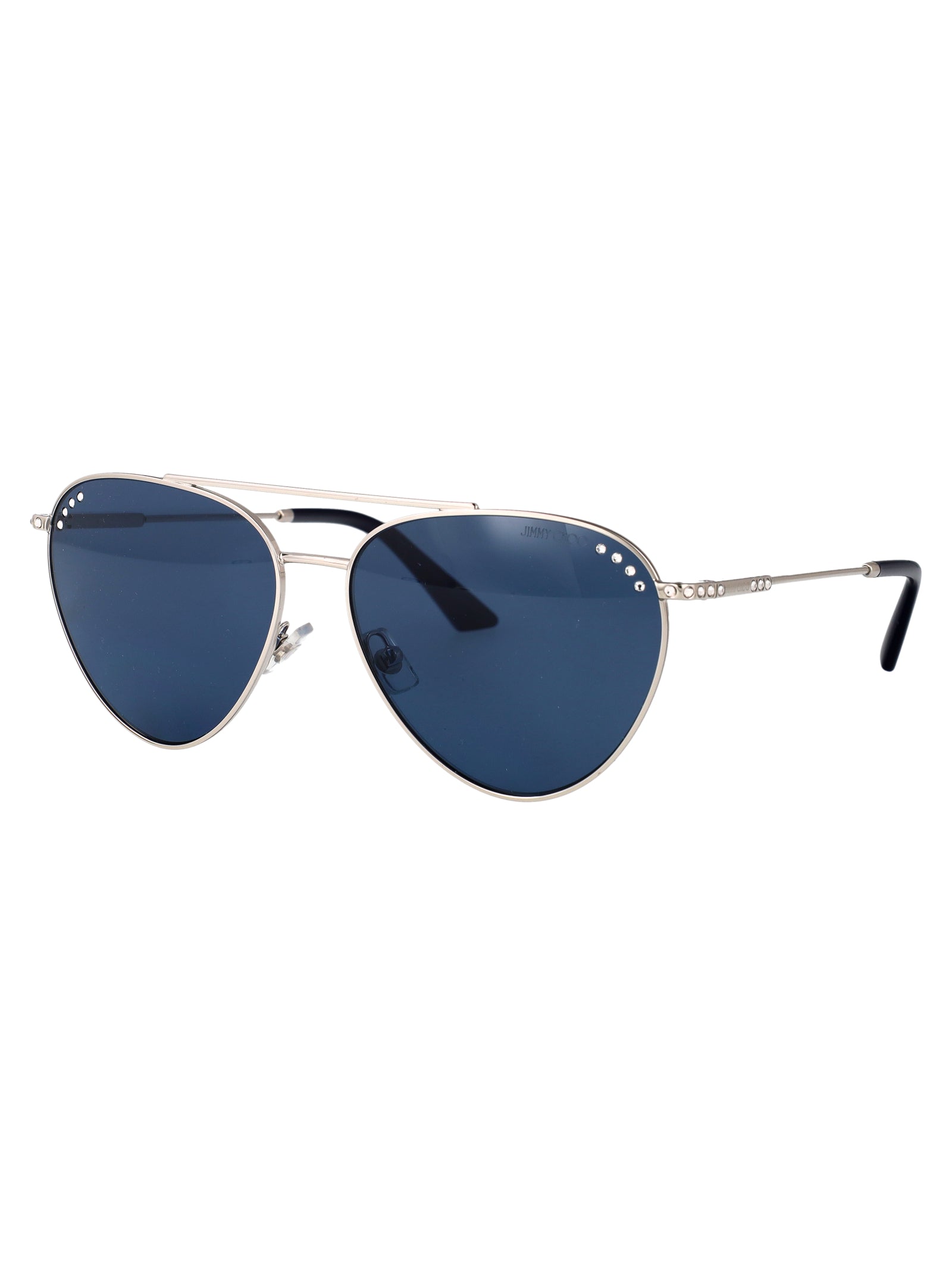 JIMMY CHOO Argento Steel Sunglasses for Women - SS25 Collection