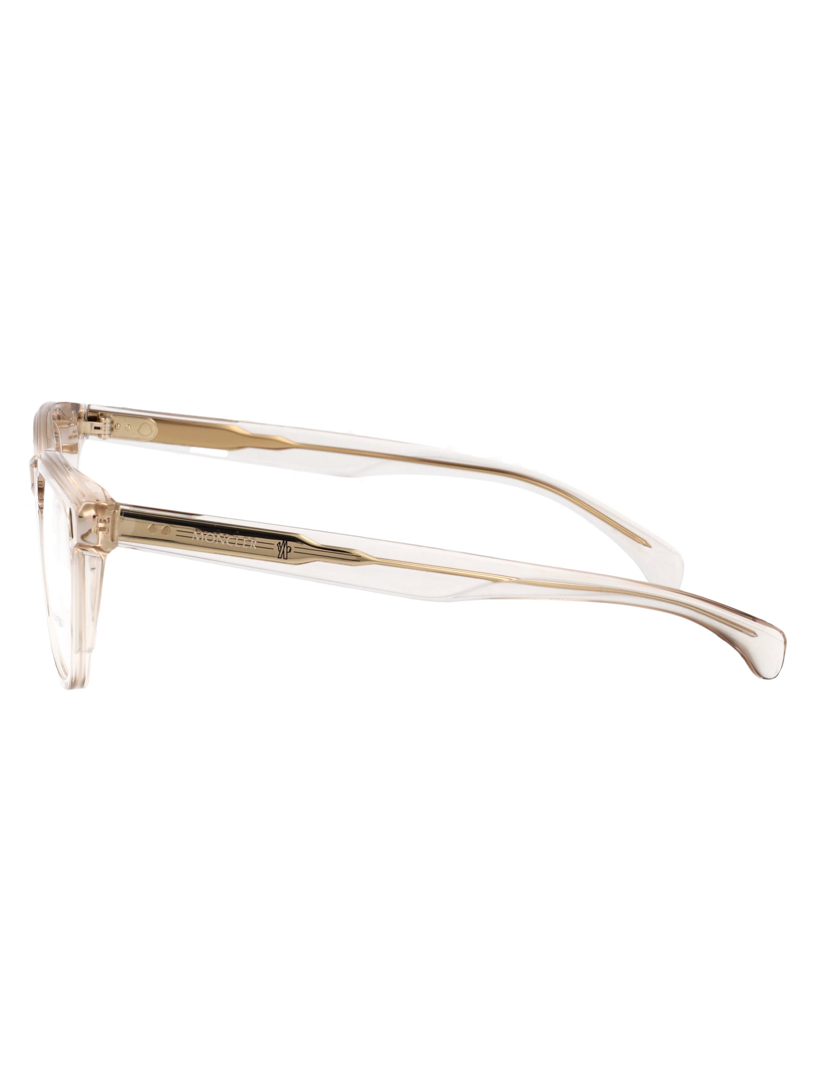 MONCLER Transparent Butter Acetate Optical Glasses for All