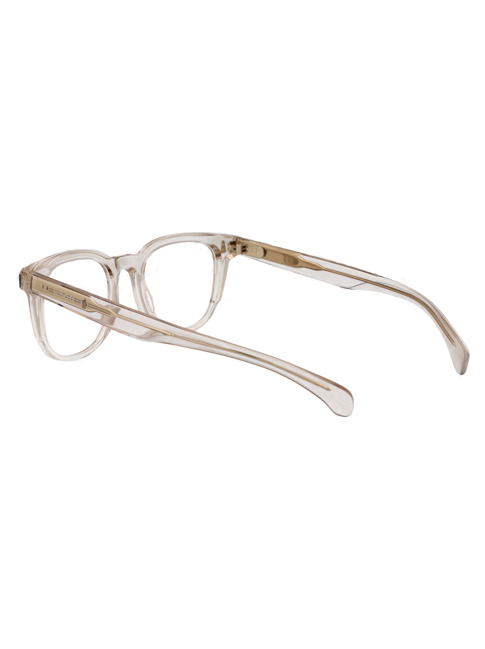 MONCLER Transparent Butter Acetate Optical Glasses for All