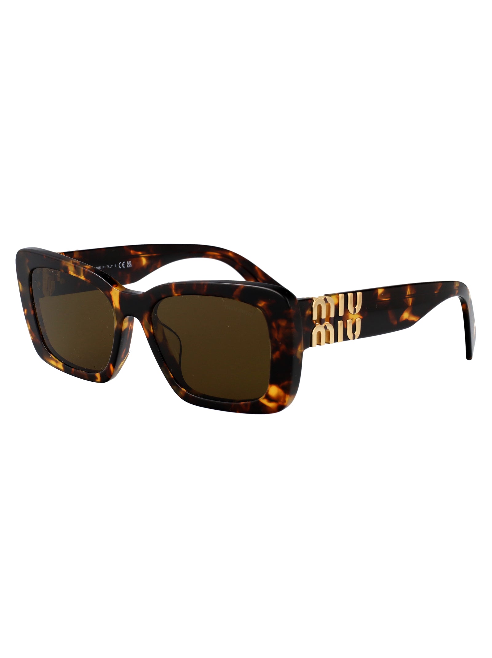 MIU MIU Havana Miele Mini Acetate Sunglasses for Women - SS25