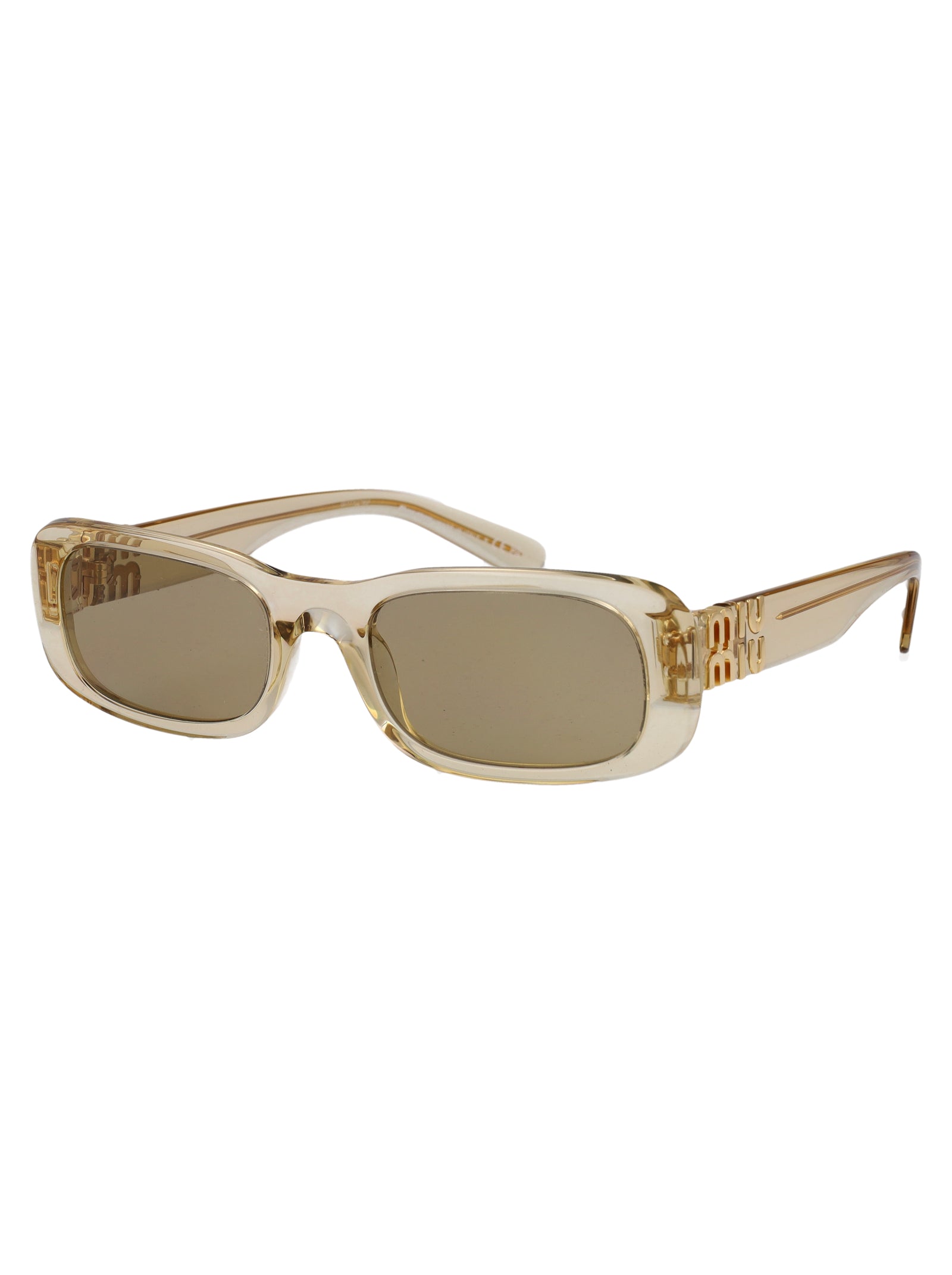 MIU MIU Transparent Acetate Sunglasses for Women