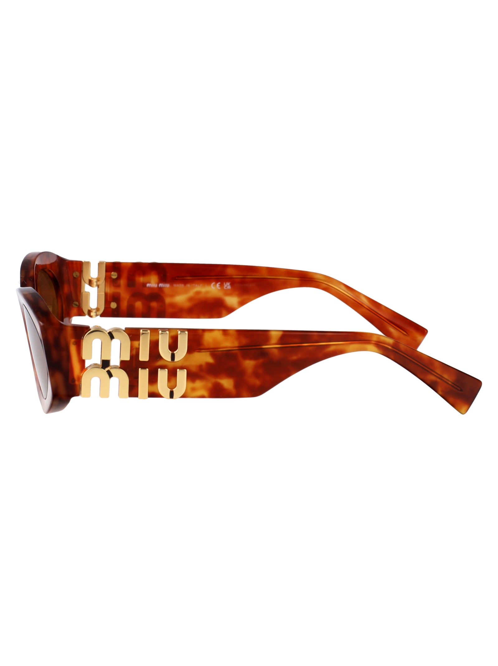 MIU MIU Havana Acetate Sunglasses for Women