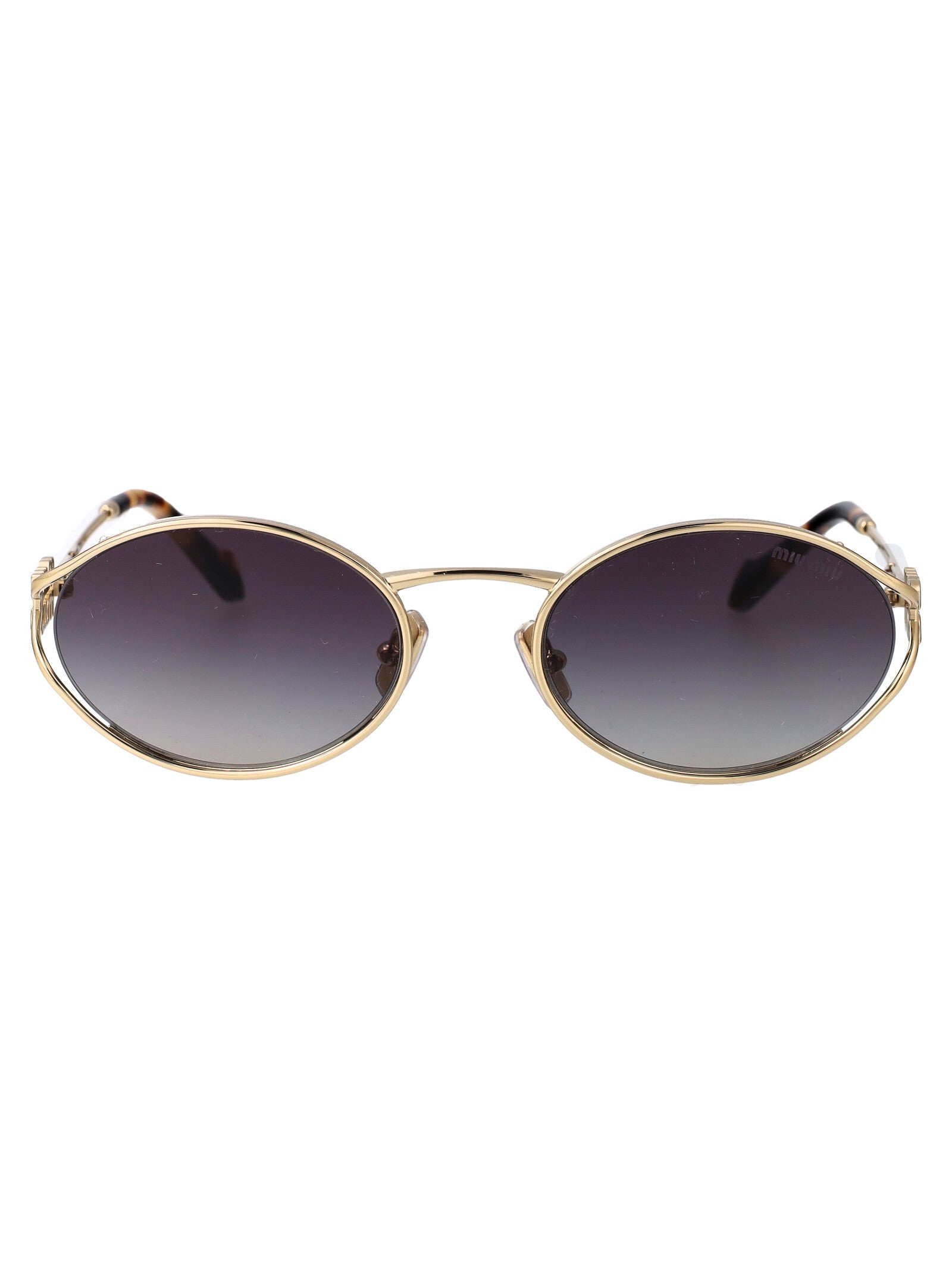 MIU MIU Sleek Metal Sunglasses for Women