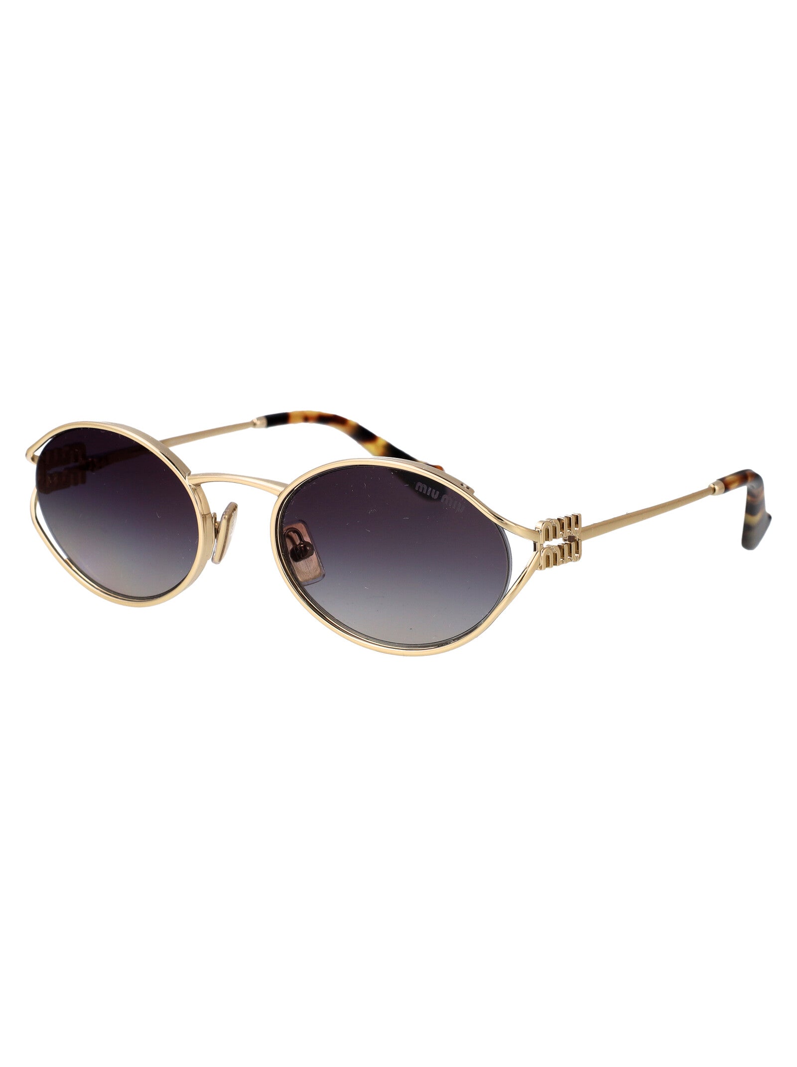 MIU MIU Sleek Metal Sunglasses for Women