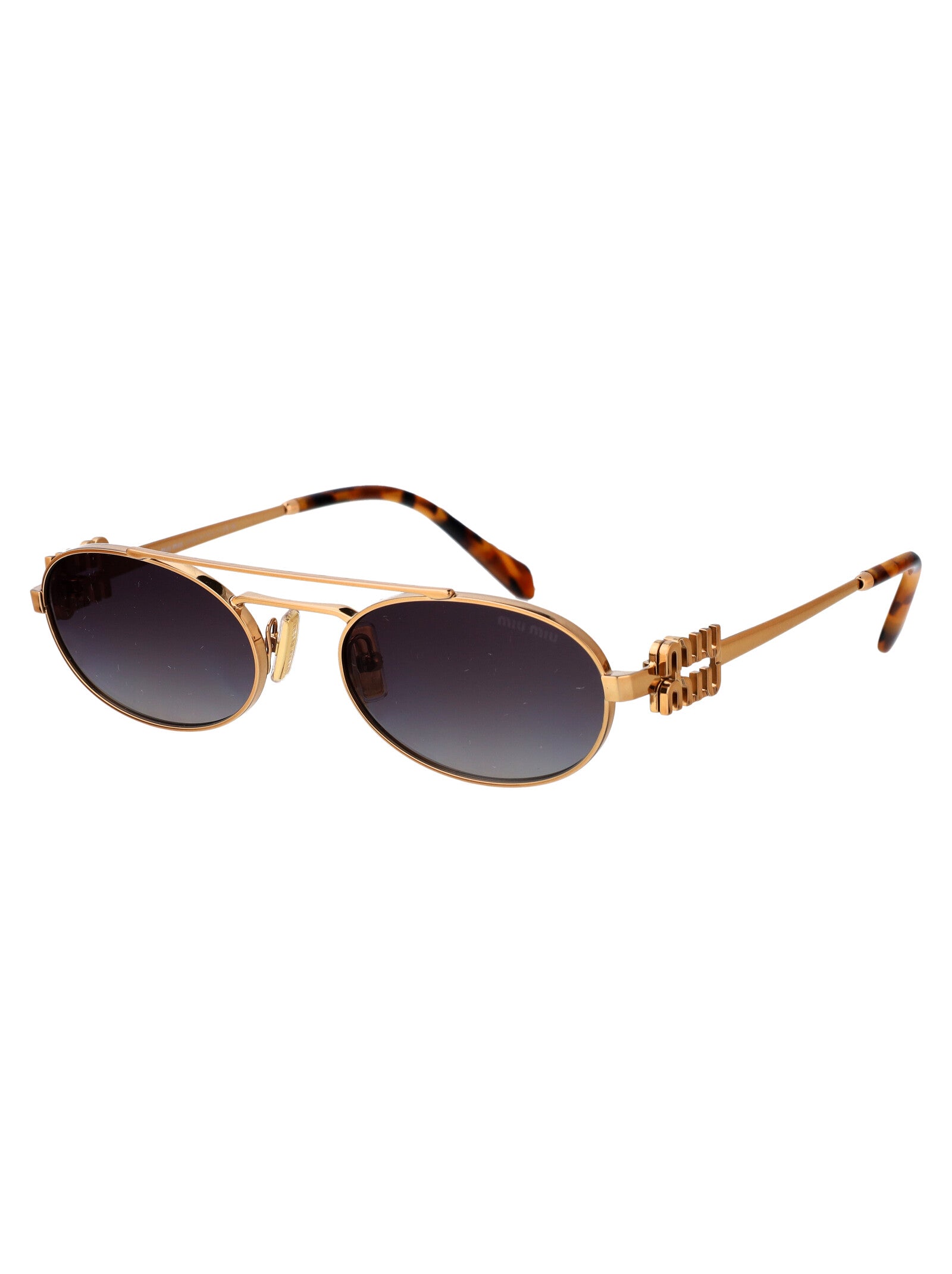 MIU MIU Antique Metal Sunglasses for Women - SS25 Collection