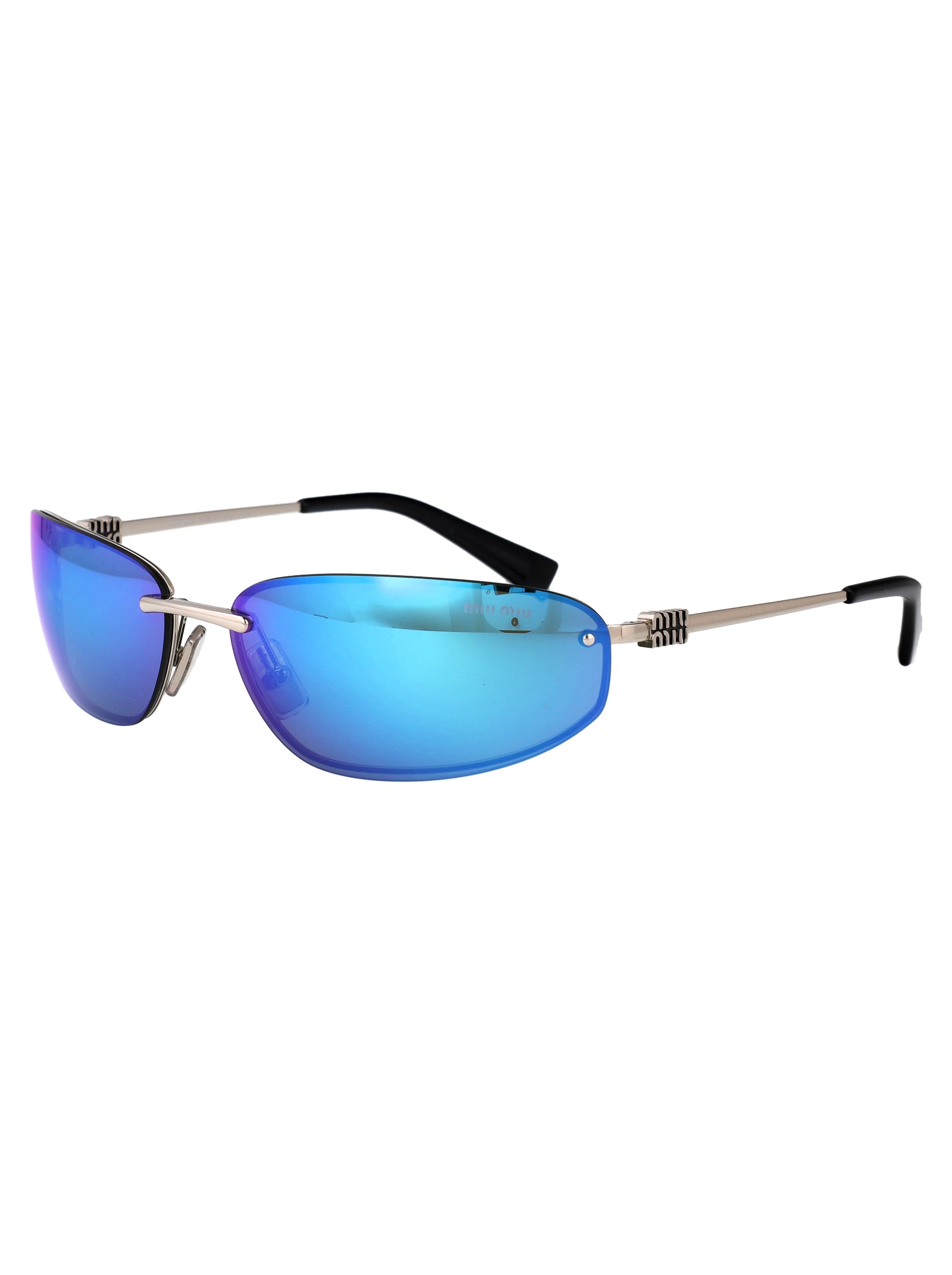 MIU MIU Metallic Sunglasses for Women - SS25 Collection