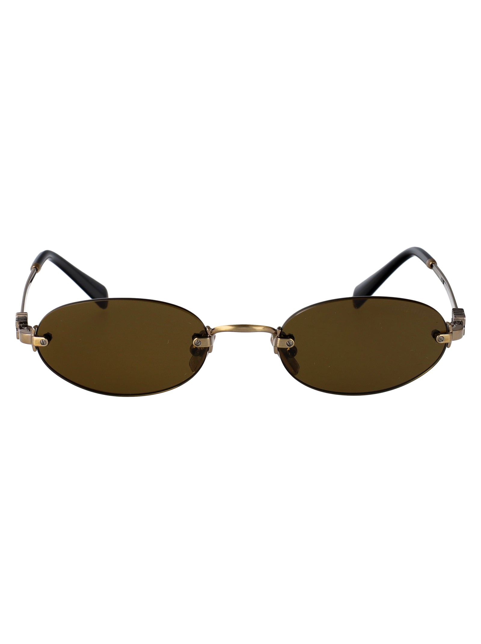 MIU MIU Old Gold Metal Sunglasses