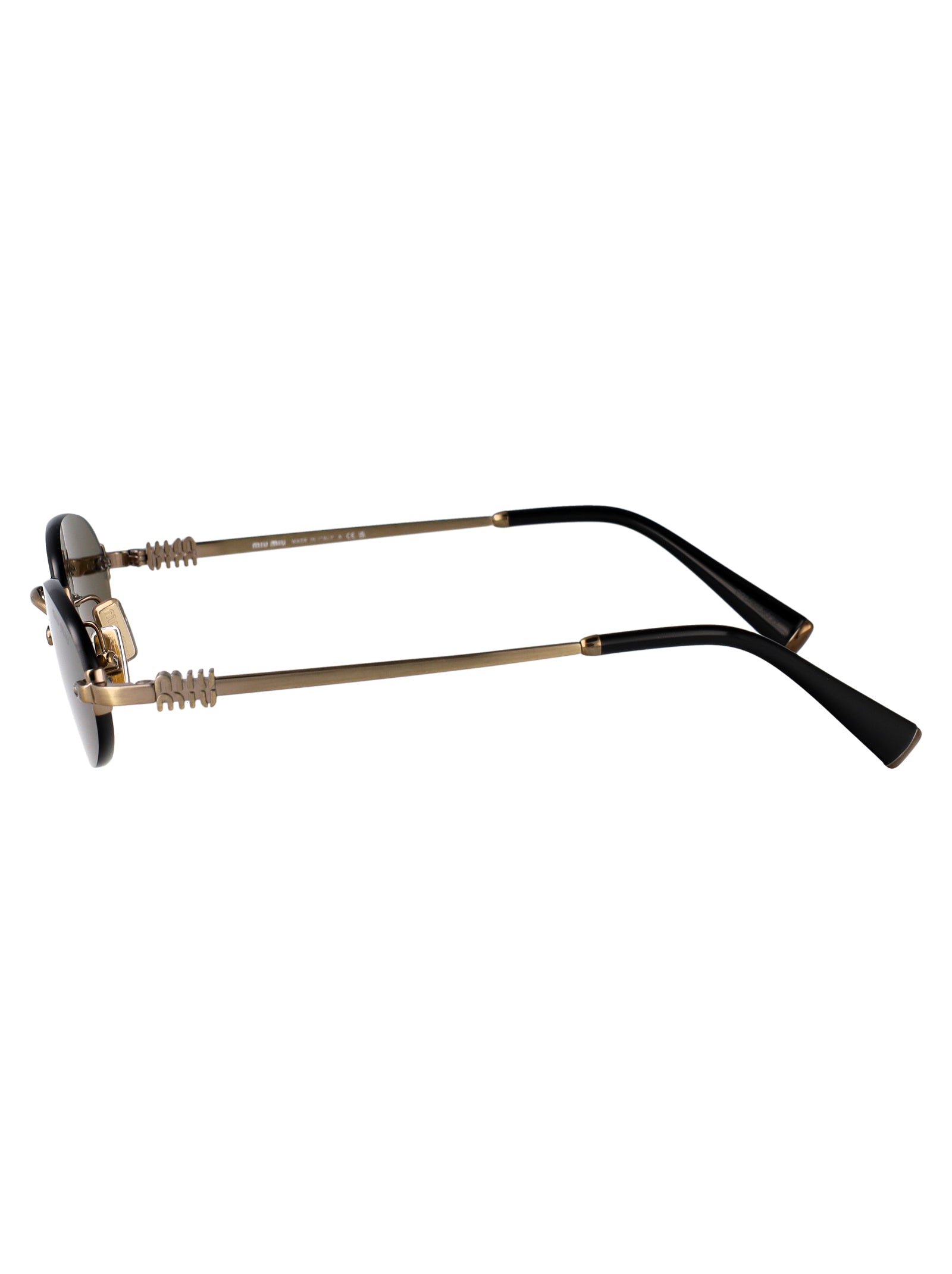 MIU MIU Old Gold Metal Sunglasses