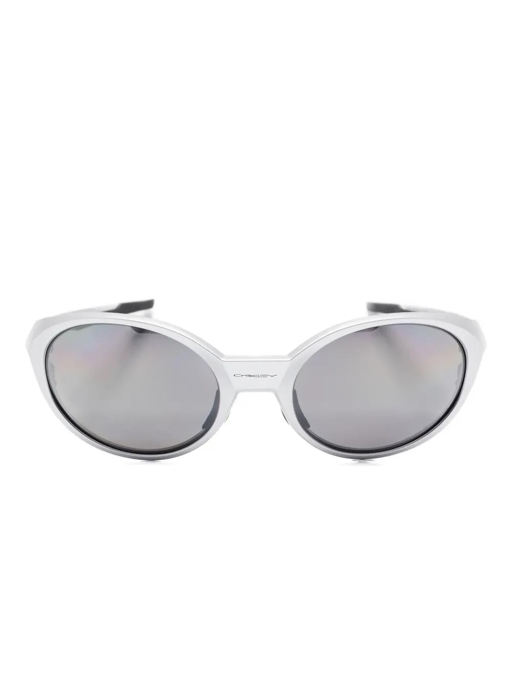 OAKLEY Oval-Frame Sunglasses with Mirrored Lenses