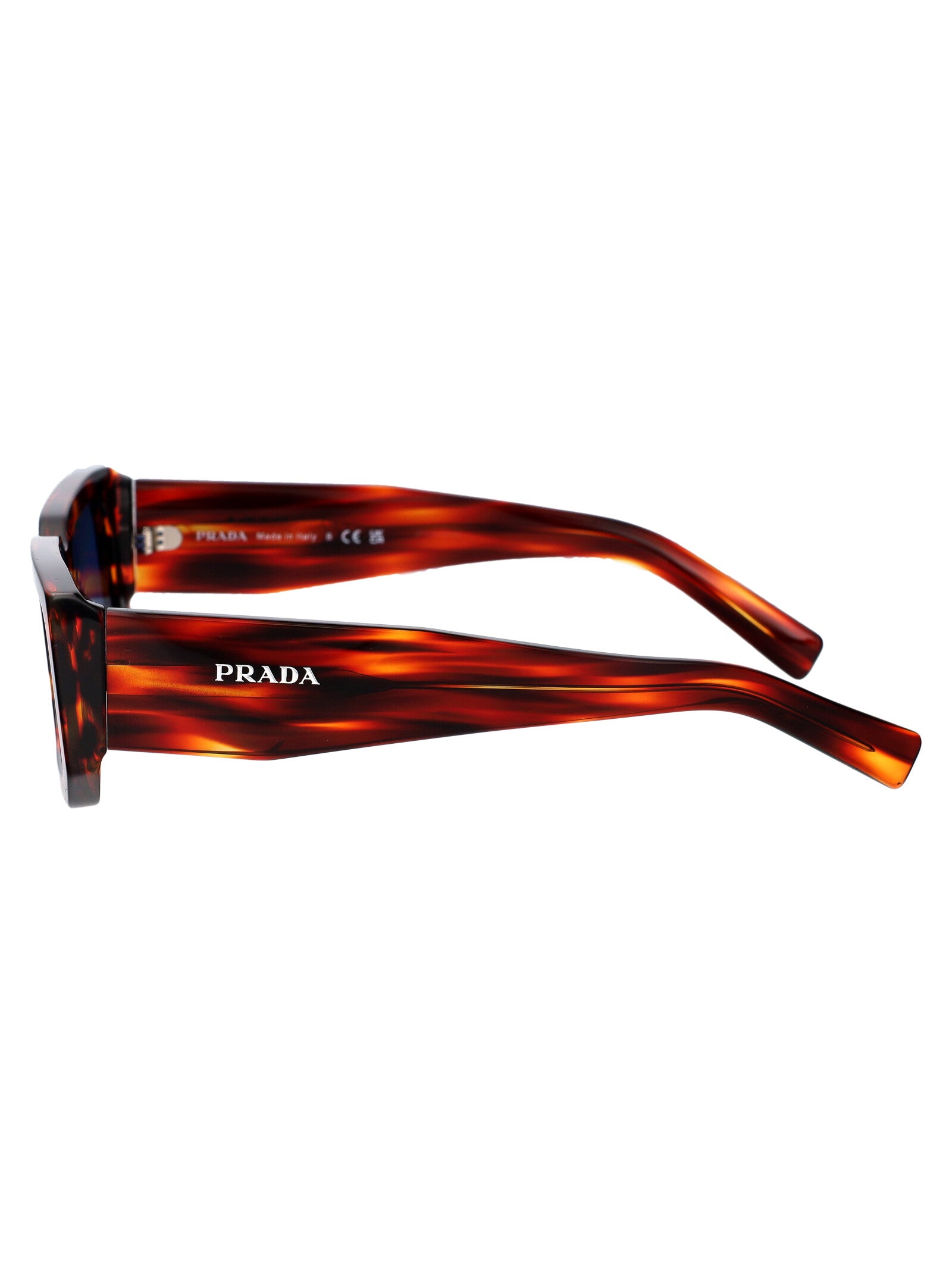 PRADA Striped Radica Acetate Sunglasses for Women