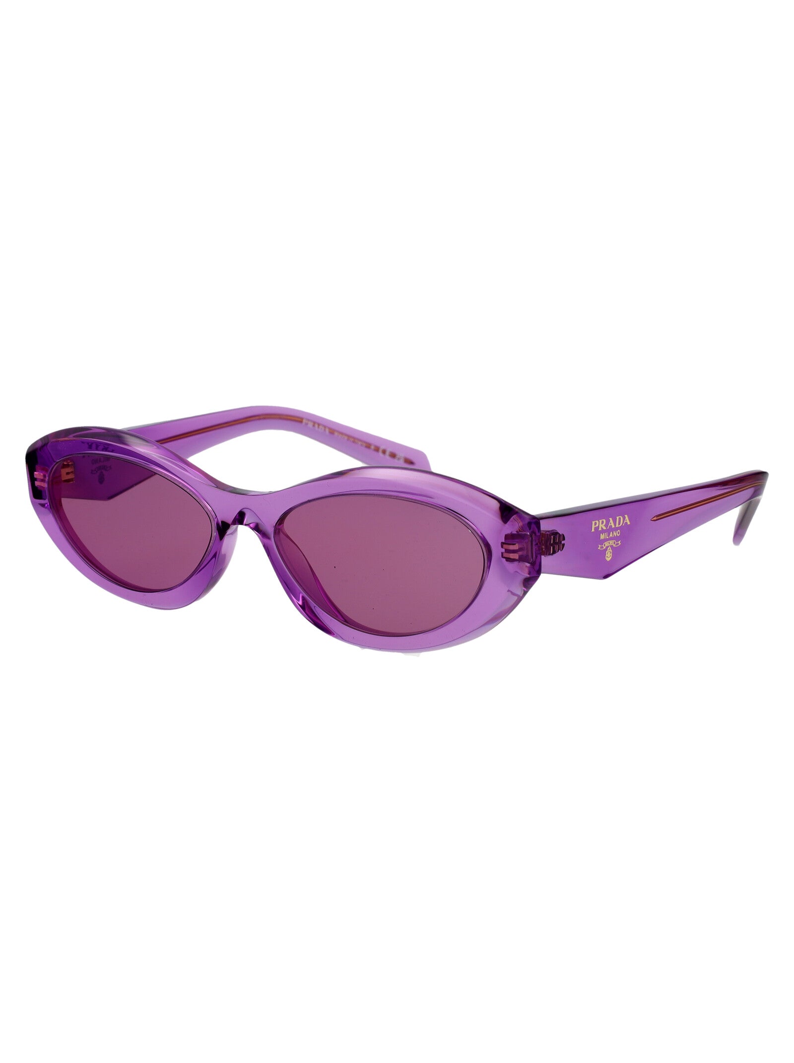 PRADA Acetate Transparent Sunglasses for Women