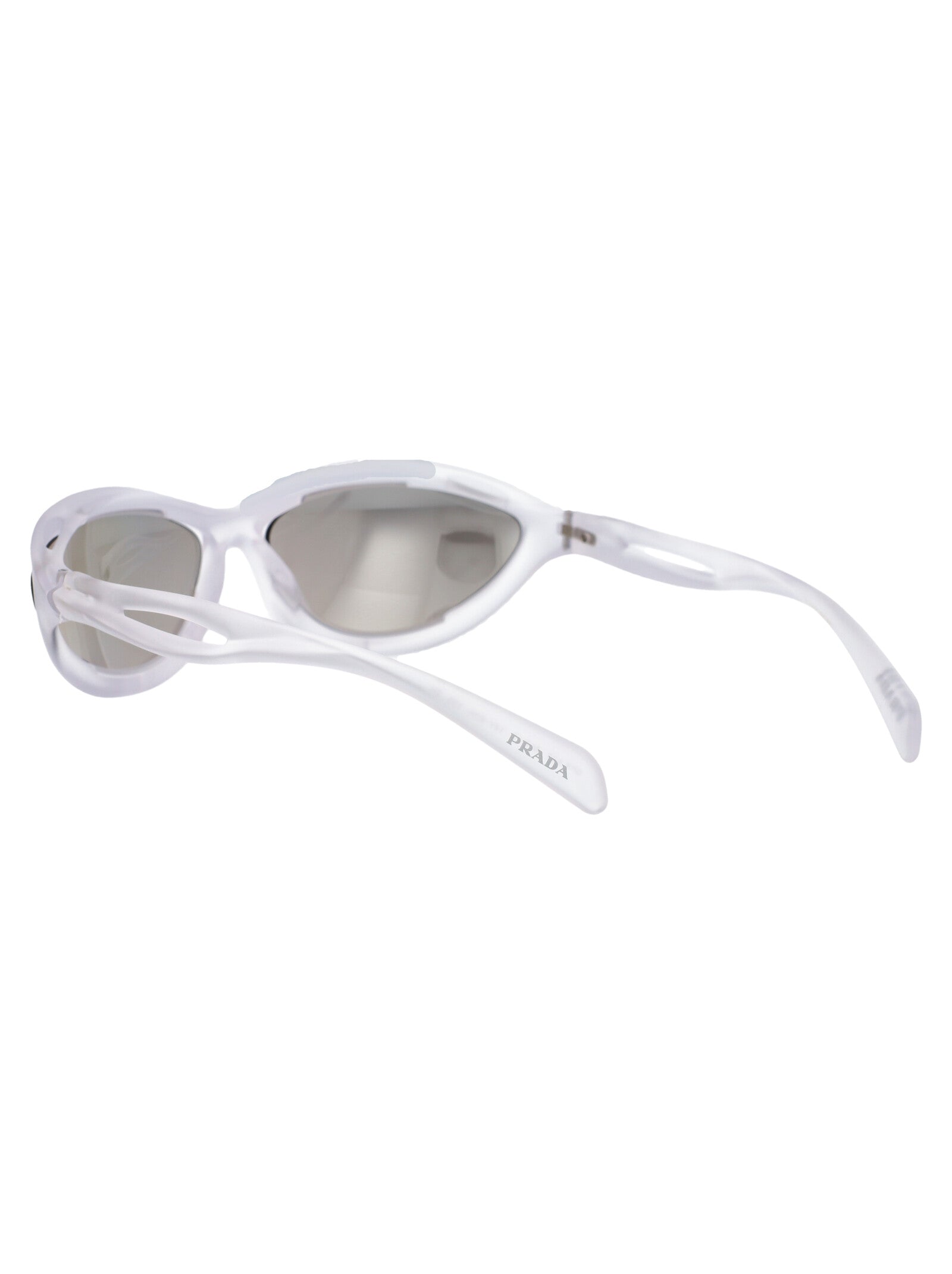 PRADA Frosted Crystal Nylon Sunglasses
