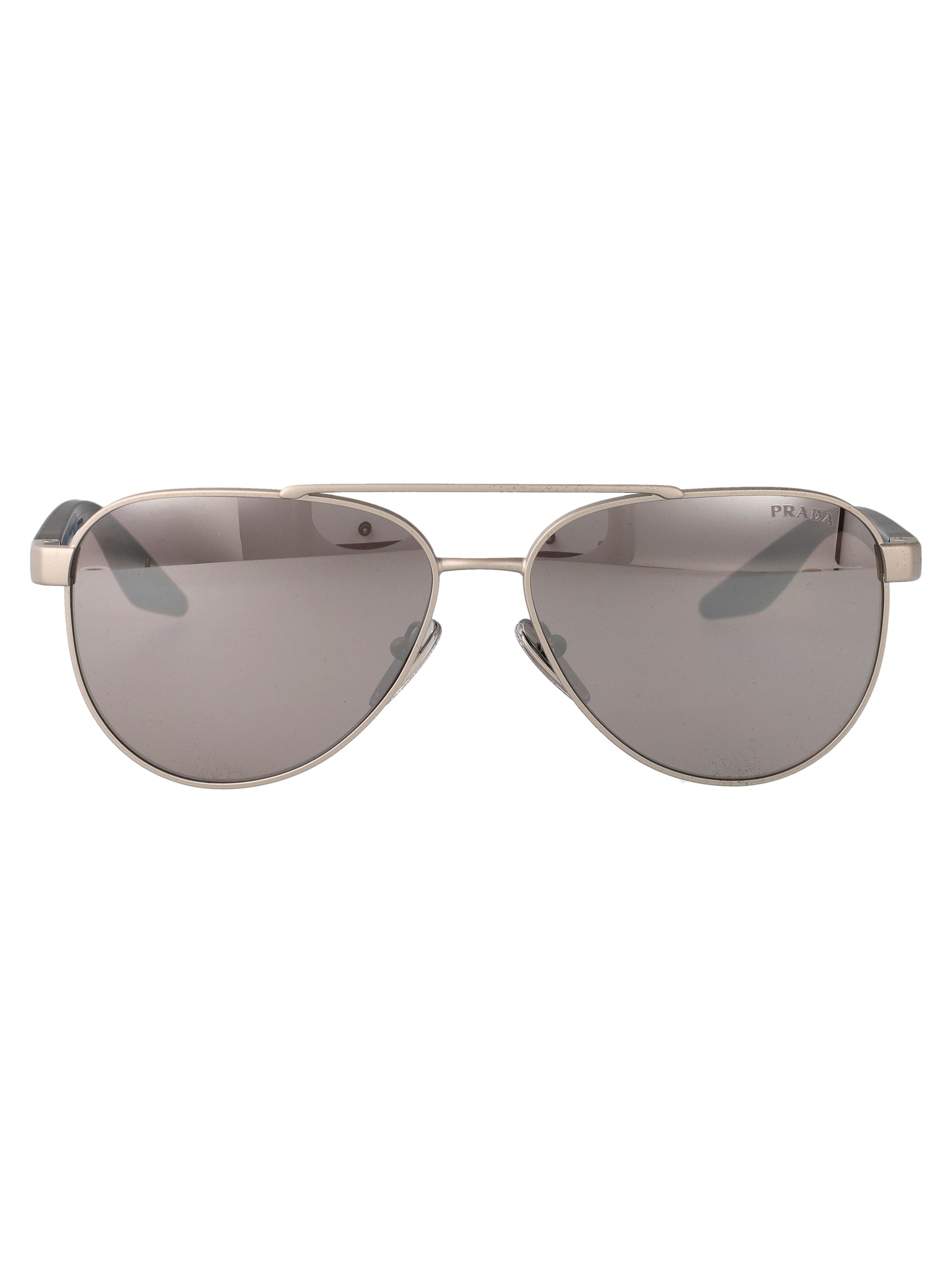 PRADA LINEA ROSSA Matte Metal Sunglasses for Men
