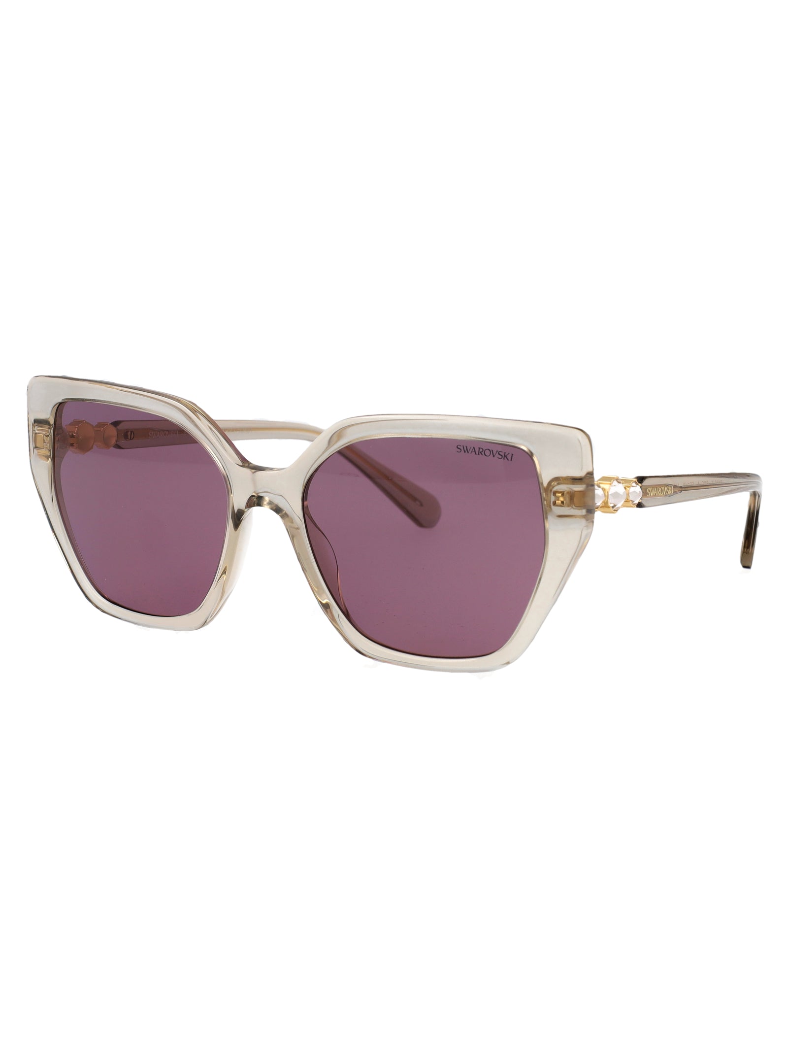 SWAROVSKI Transparent Acetate Sunglasses for Women - SS25