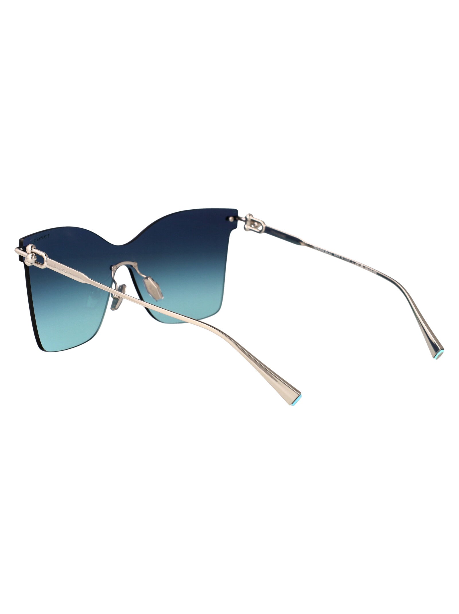 TIFFANY & CO Chic Gold Plated Metal Sunglasses for Women