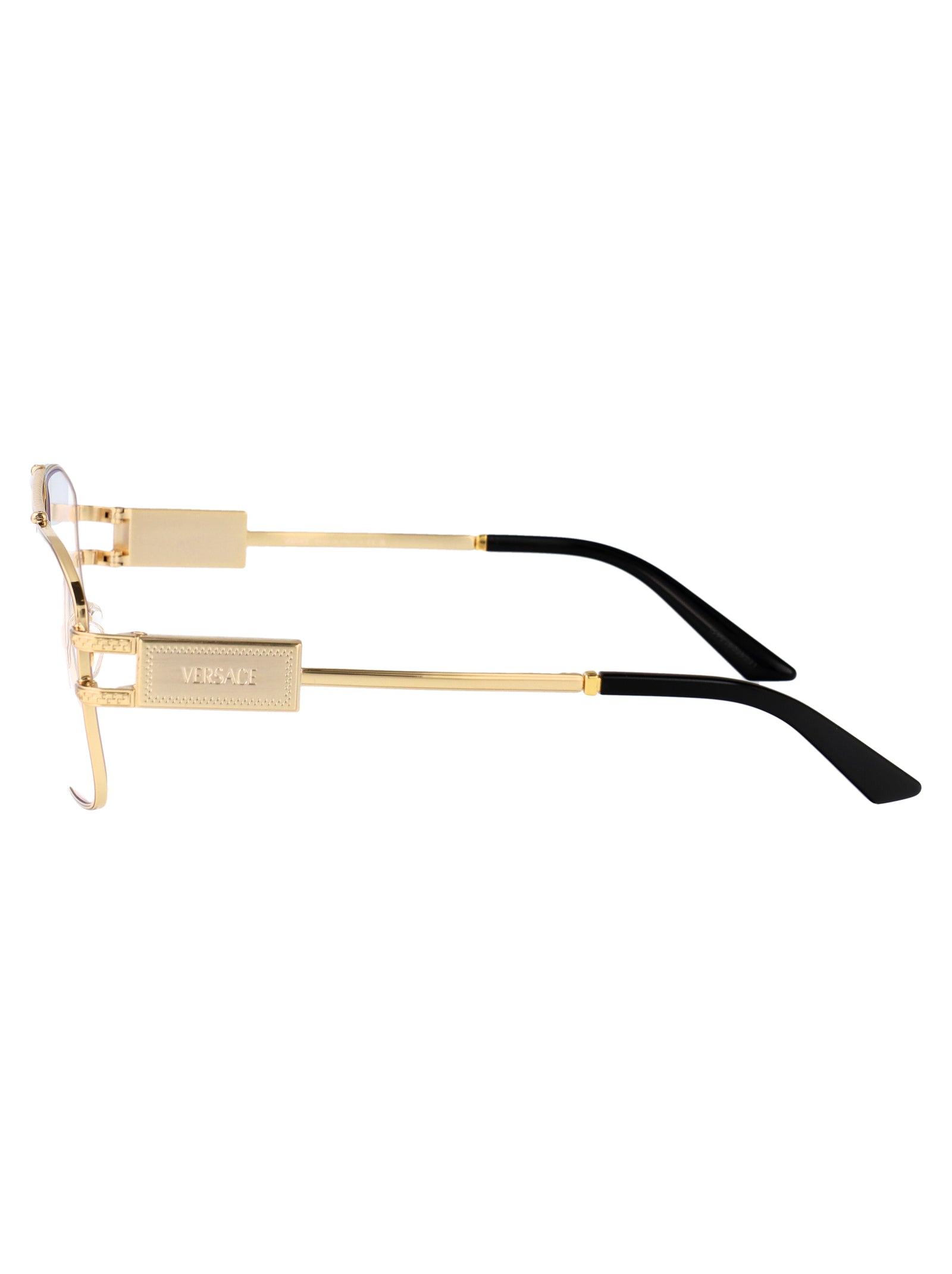 VERSACE Stylish Steel Optical Glasses for Men - SS25 Collection