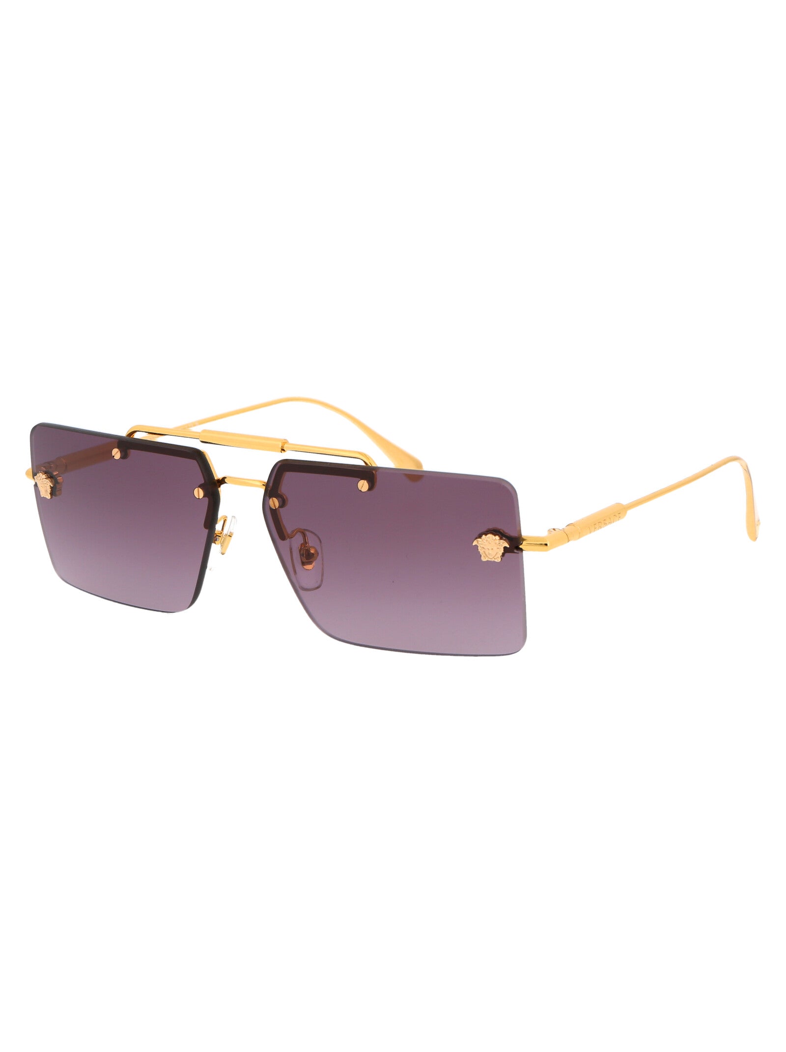 VERSACE Chic Metal Sunglasses for Women