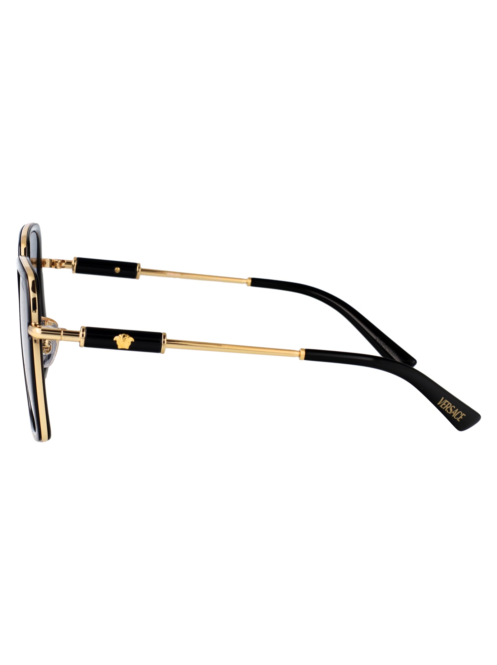 VERSACE Elegant Metal Sunglasses for Women - SS25 Edition