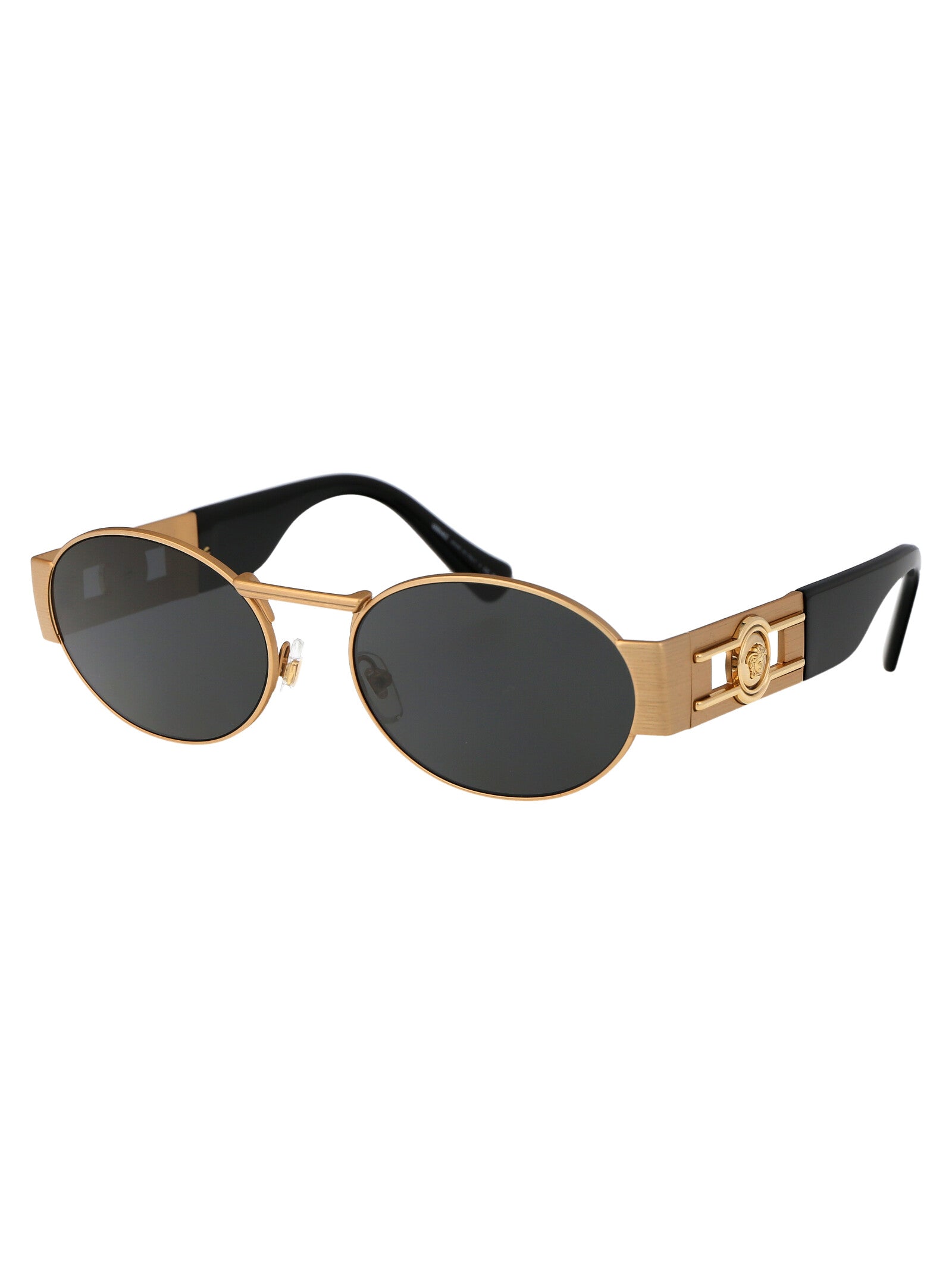 VERSACE Matte Gold Steel Sunglasses