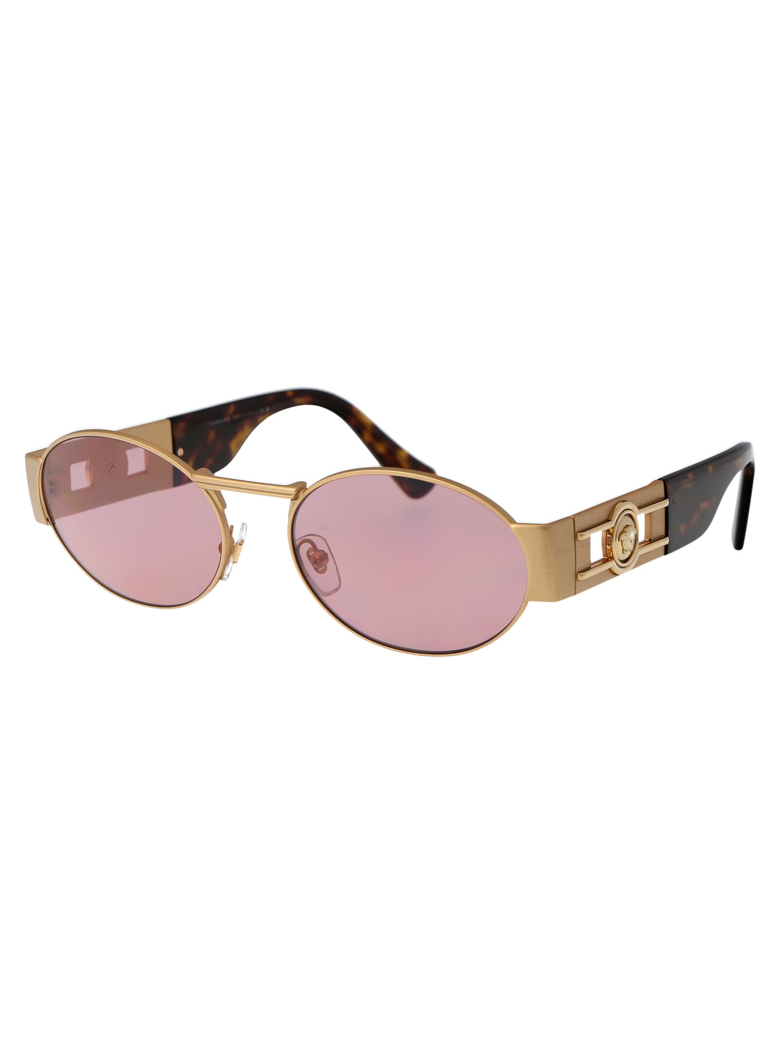 VERSACE Unisex Matte Gold Metal Sunglasses - Spring/Summer 2025