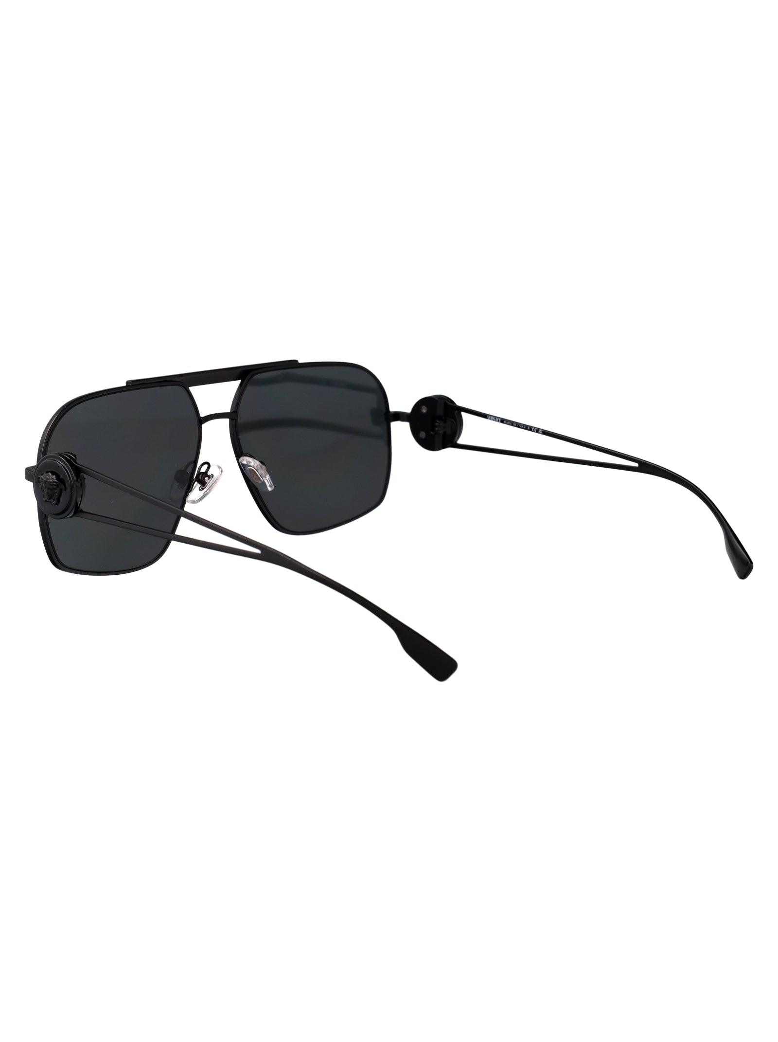 VERSACE Men's Matte Steel Sunglasses