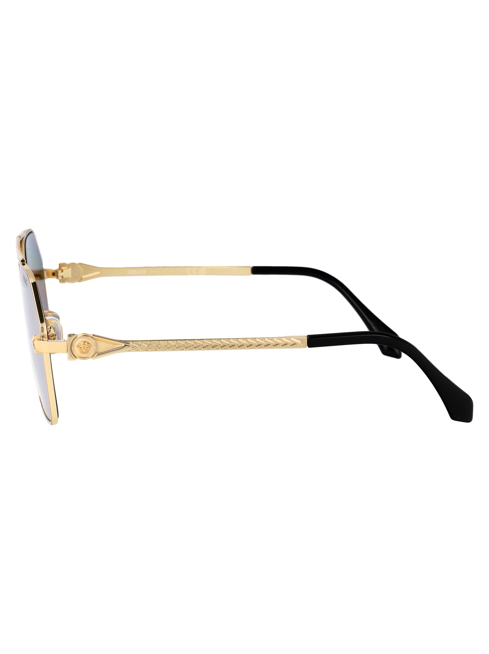 VERSACE Gold Metal Sunglasses for Men