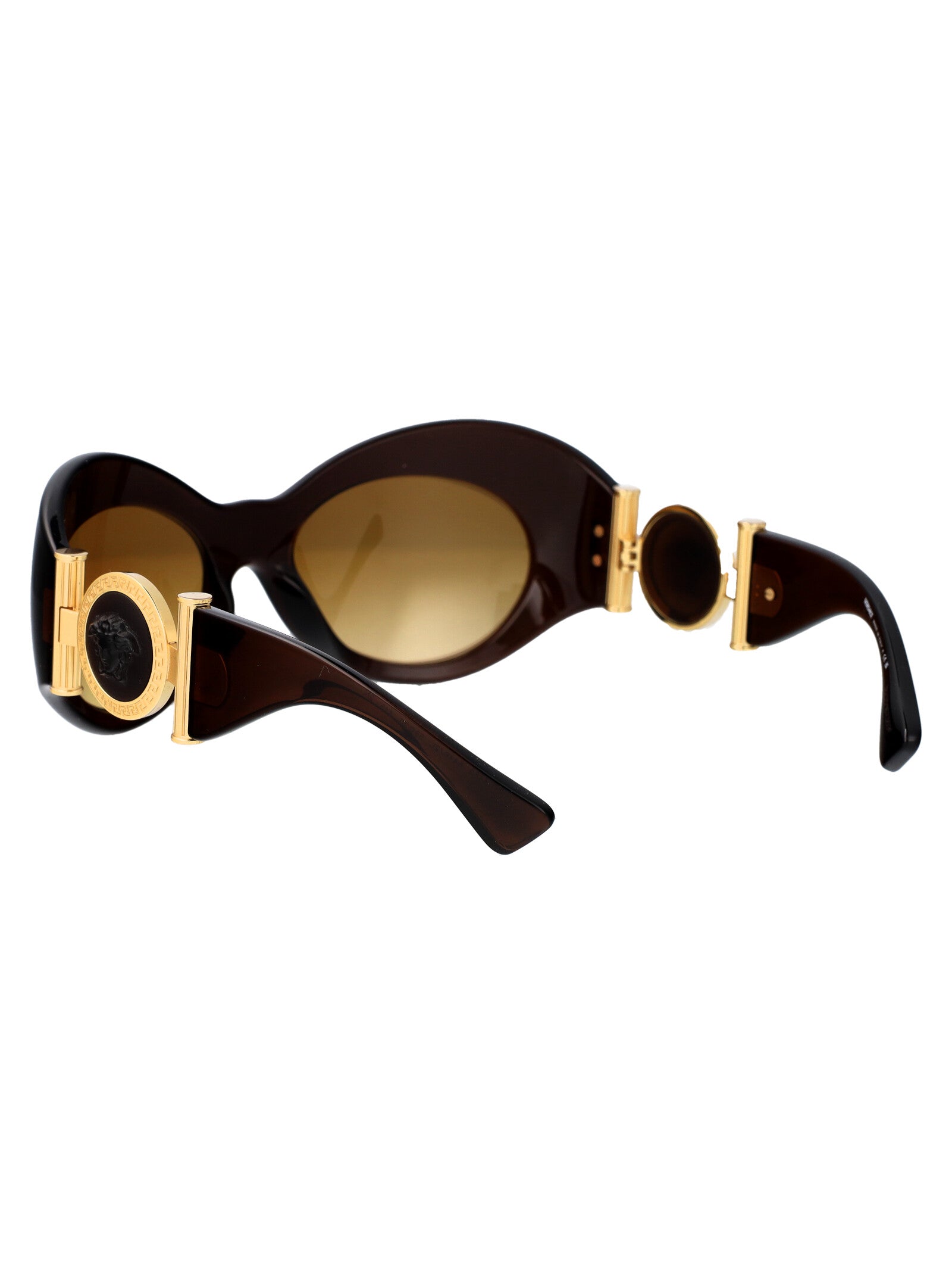 VERSACE Injected Transparent Brown Sunglasses for Women