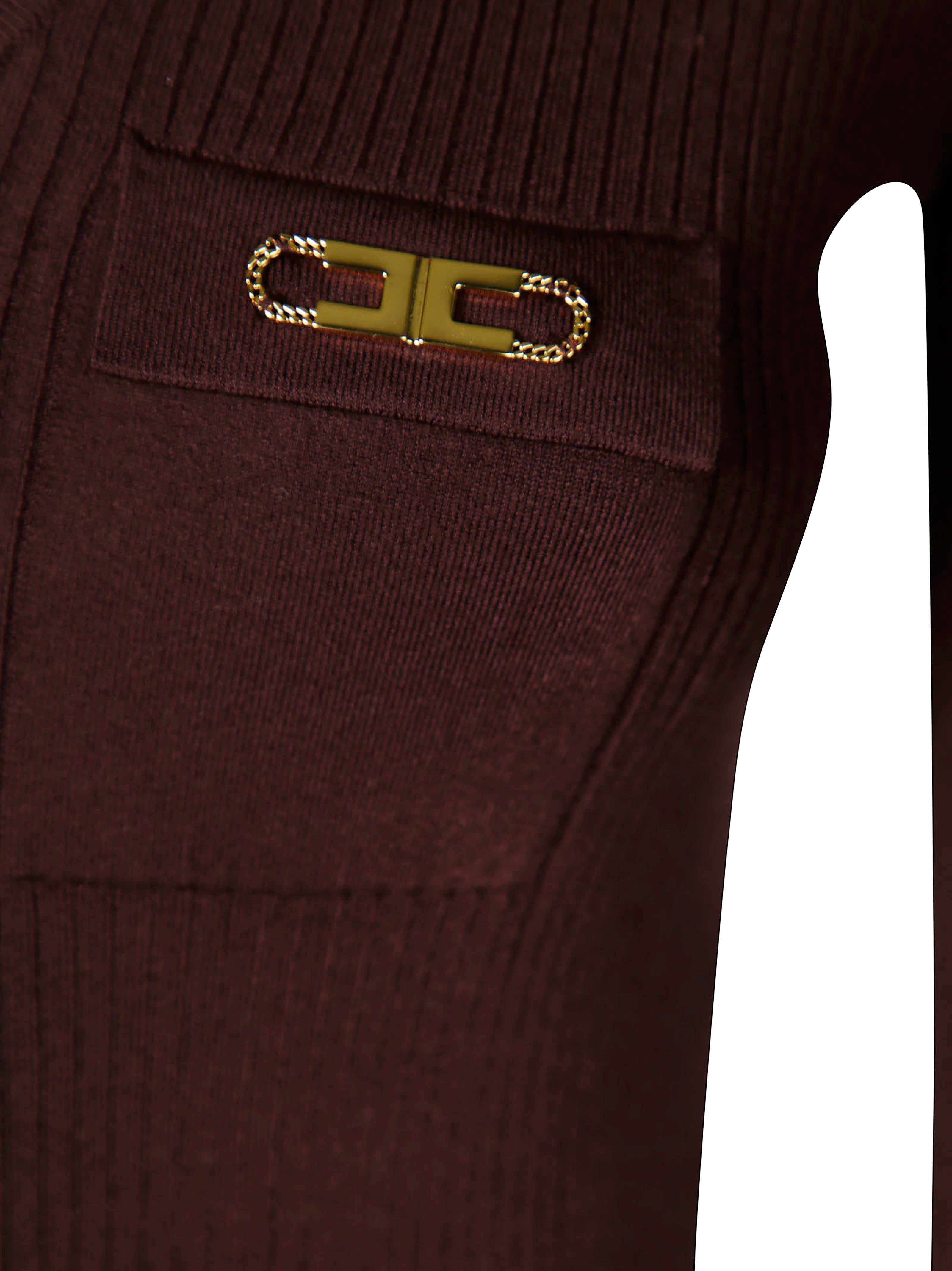 ELISABETTA FRANCHI Sophisticated V-Neck Sweater Suit for Men