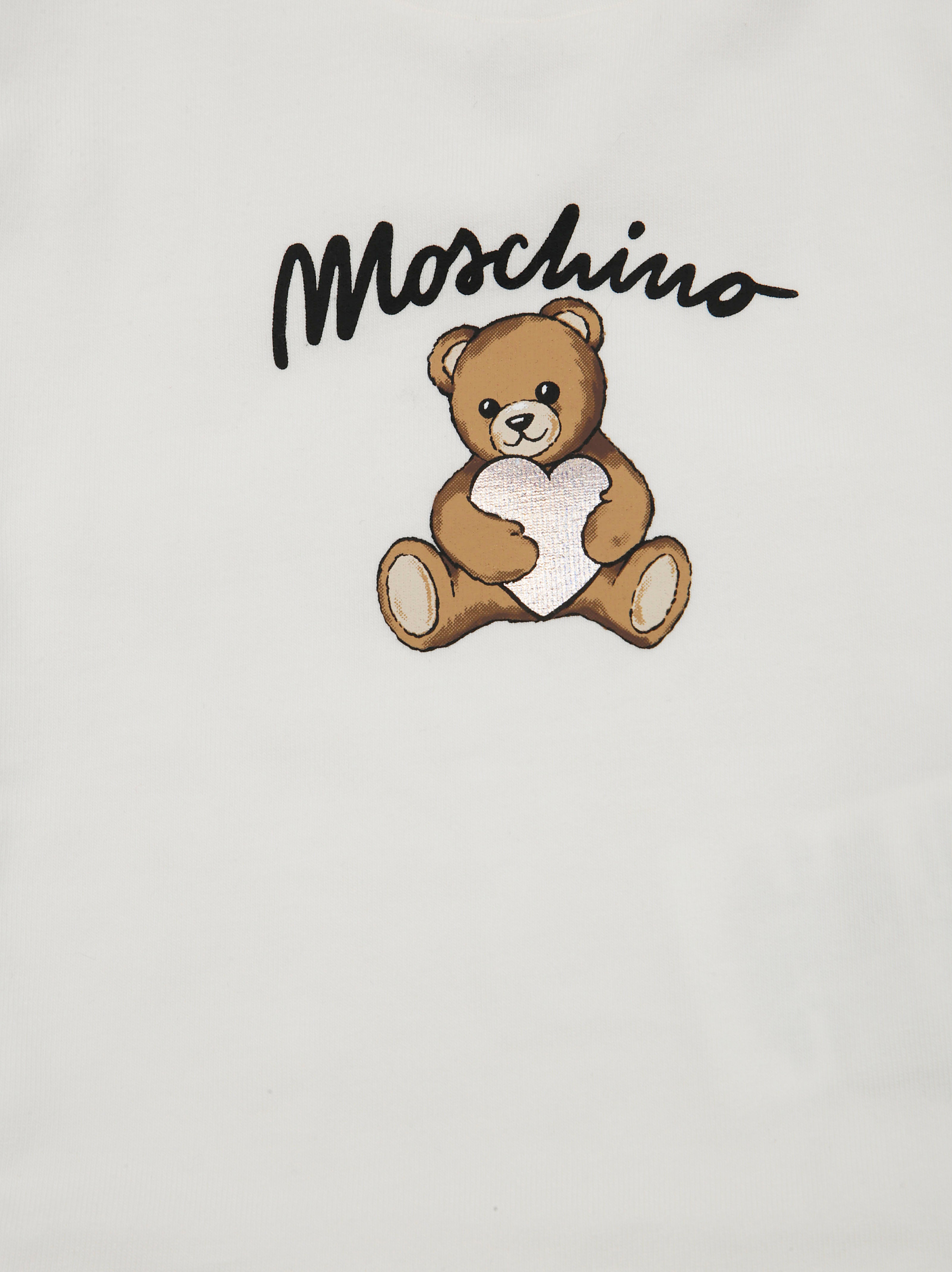 MOSCHINO BABY Mini Long Sleeve T-Shirt with Toy and Heart
