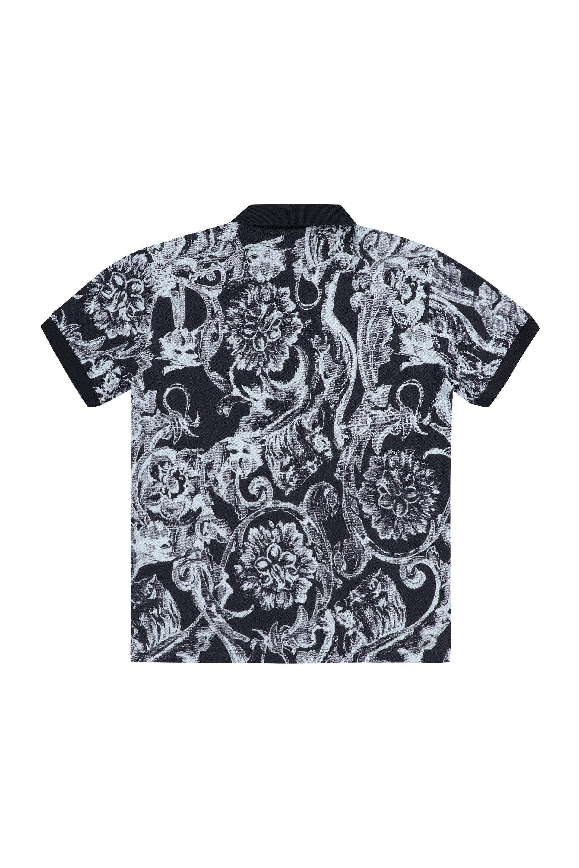 YOUNG VERSACE Mini Cotton-Piqué Polo Shirt for Boys