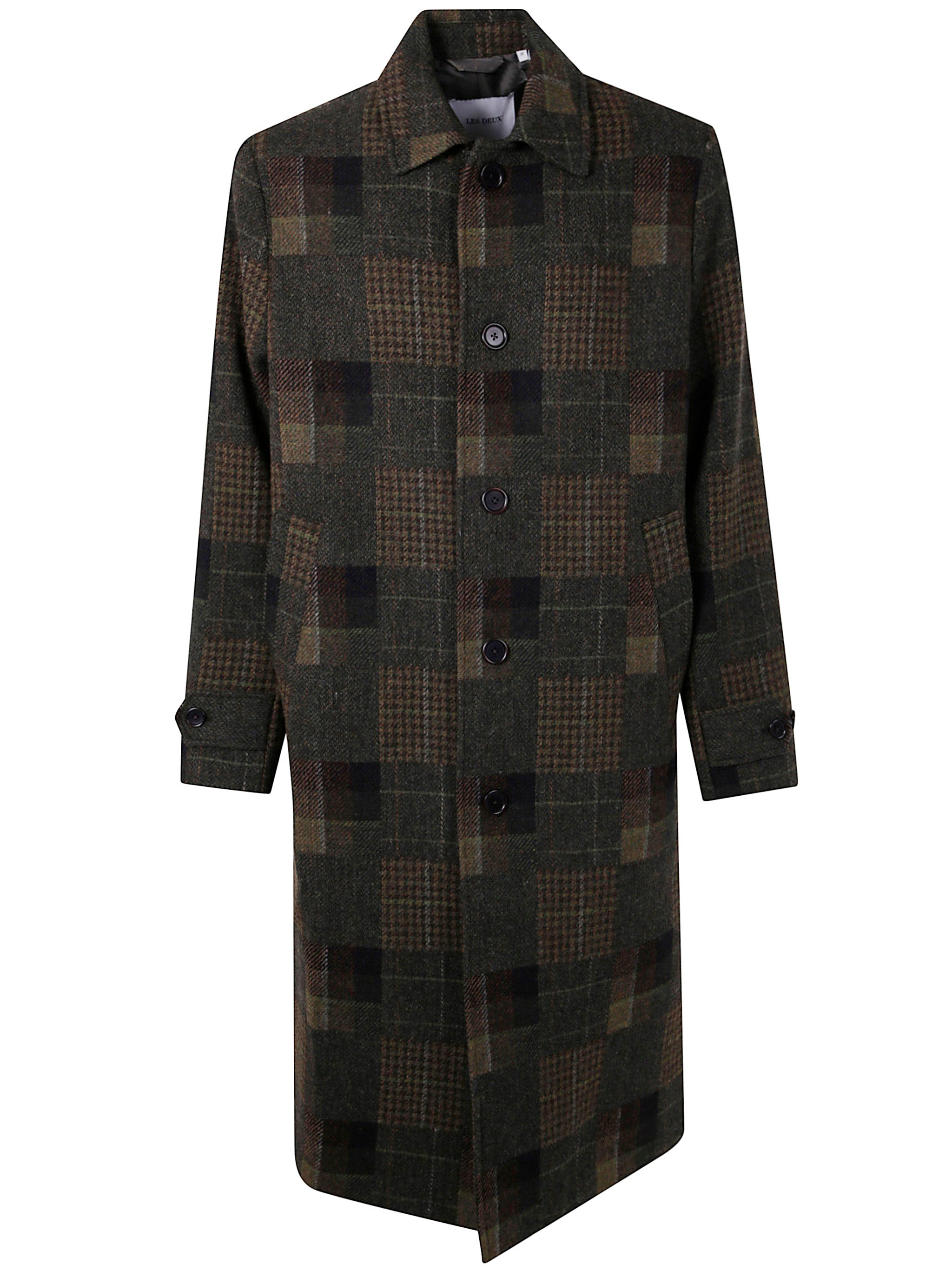 LES DEUX Men's Patchwork Wool Jacket