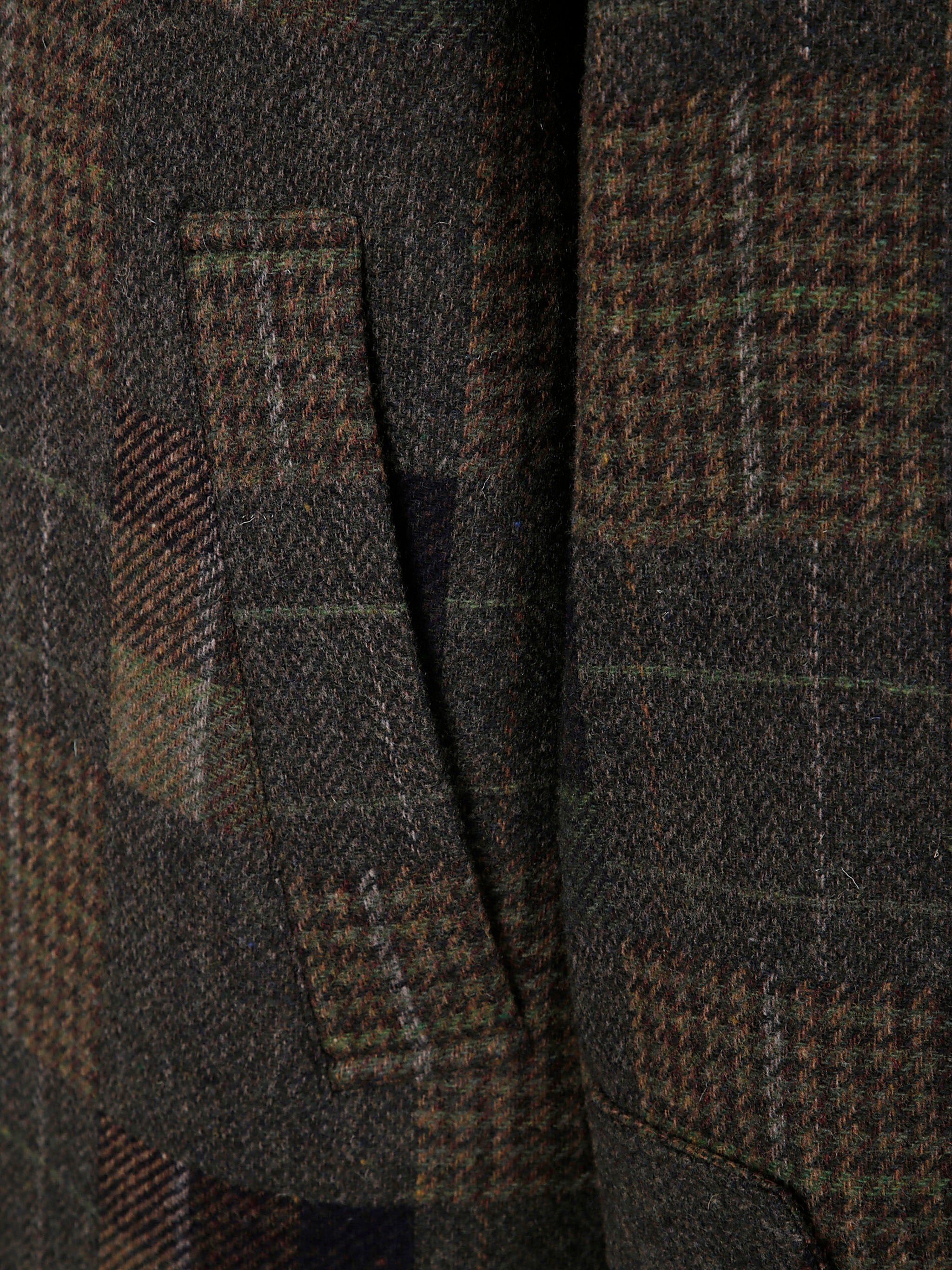 LES DEUX Men's Patchwork Wool Jacket