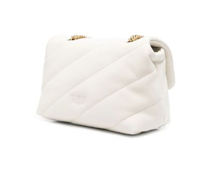 PINKO Premium 100% Leather Handbag with Signature Buckle - Mini Size