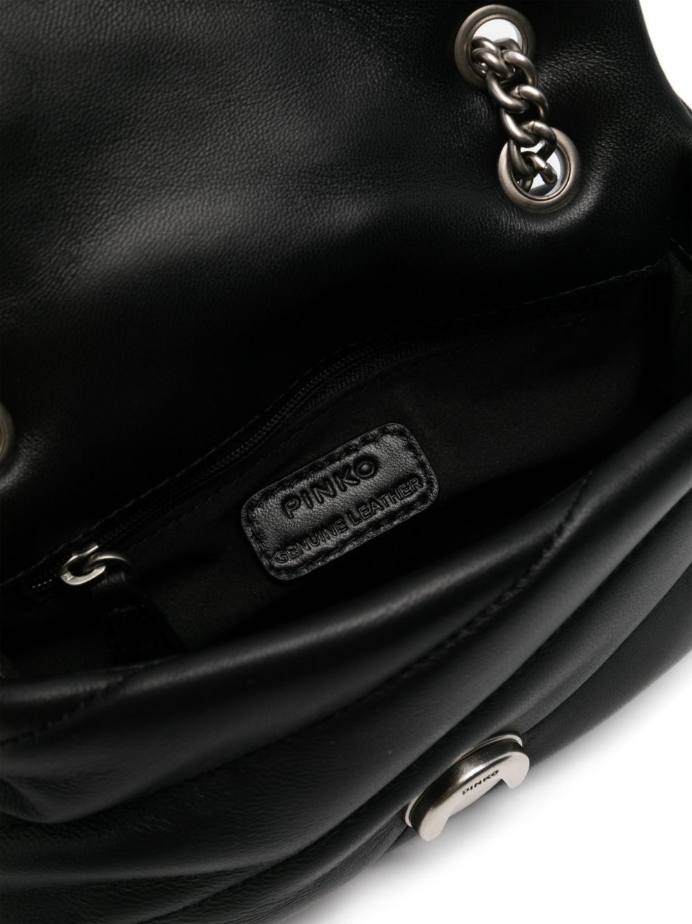 PINKO Quilted Leather Shoulder Handbag