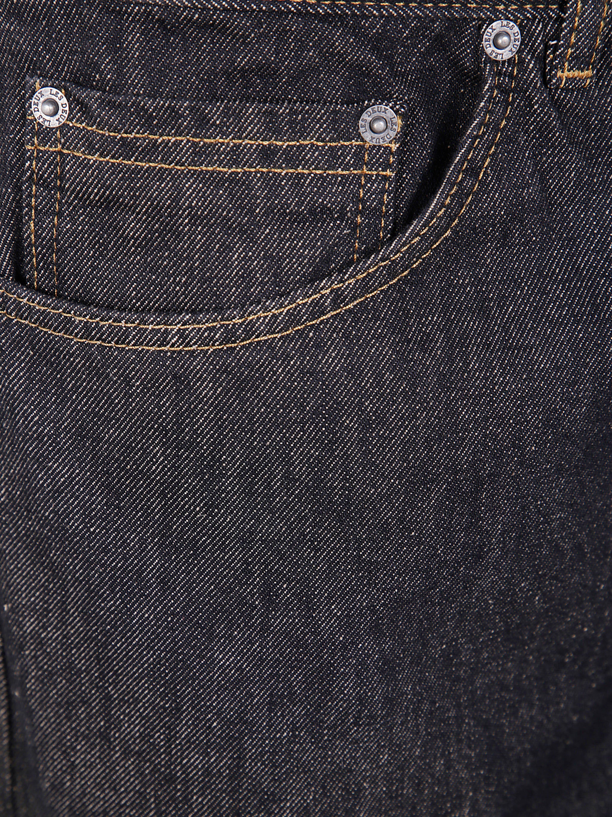 LES DEUX Two-Tone Denim Jeans