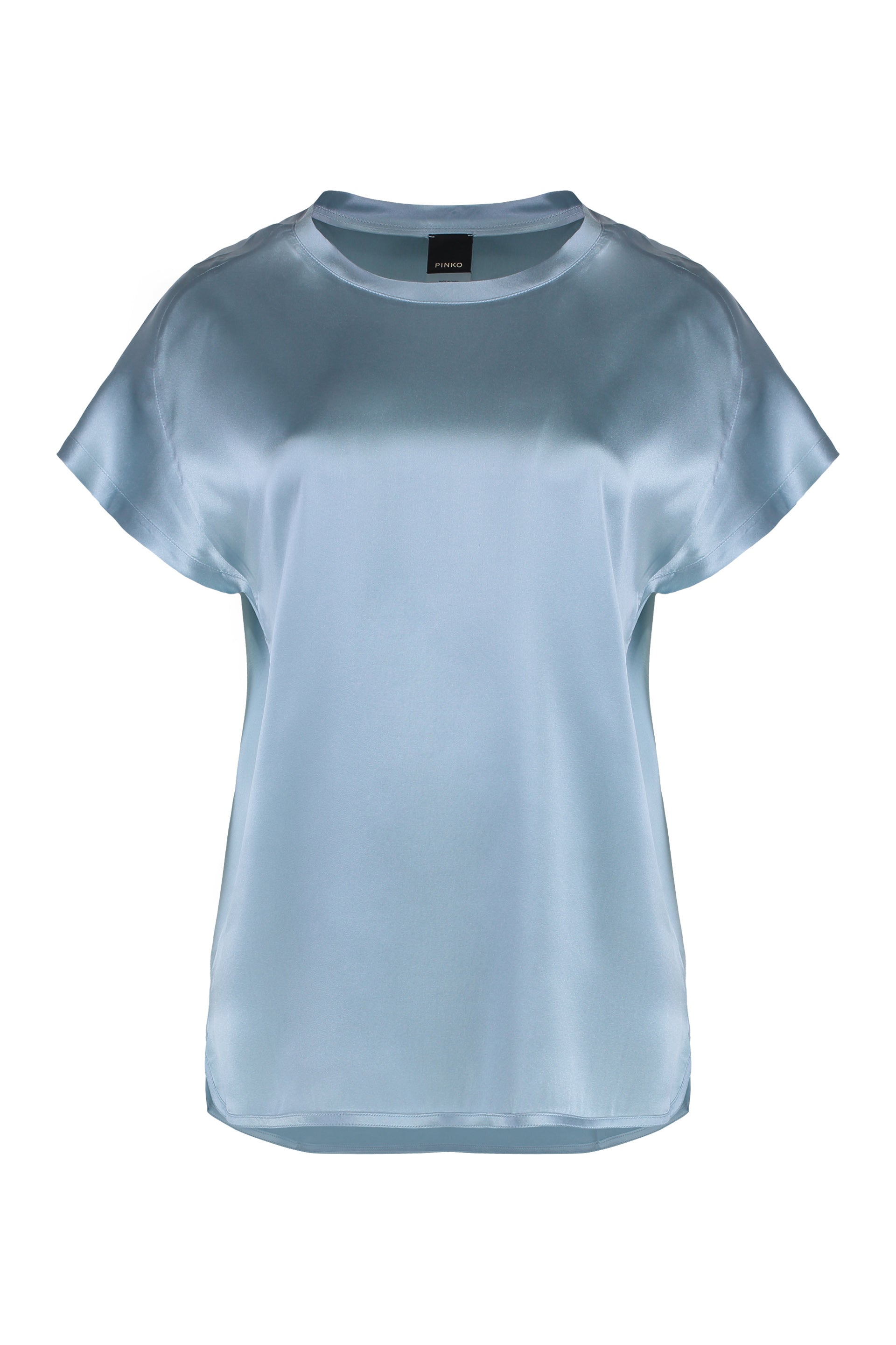 PINKO Farida Silk Blouse with Side Slits