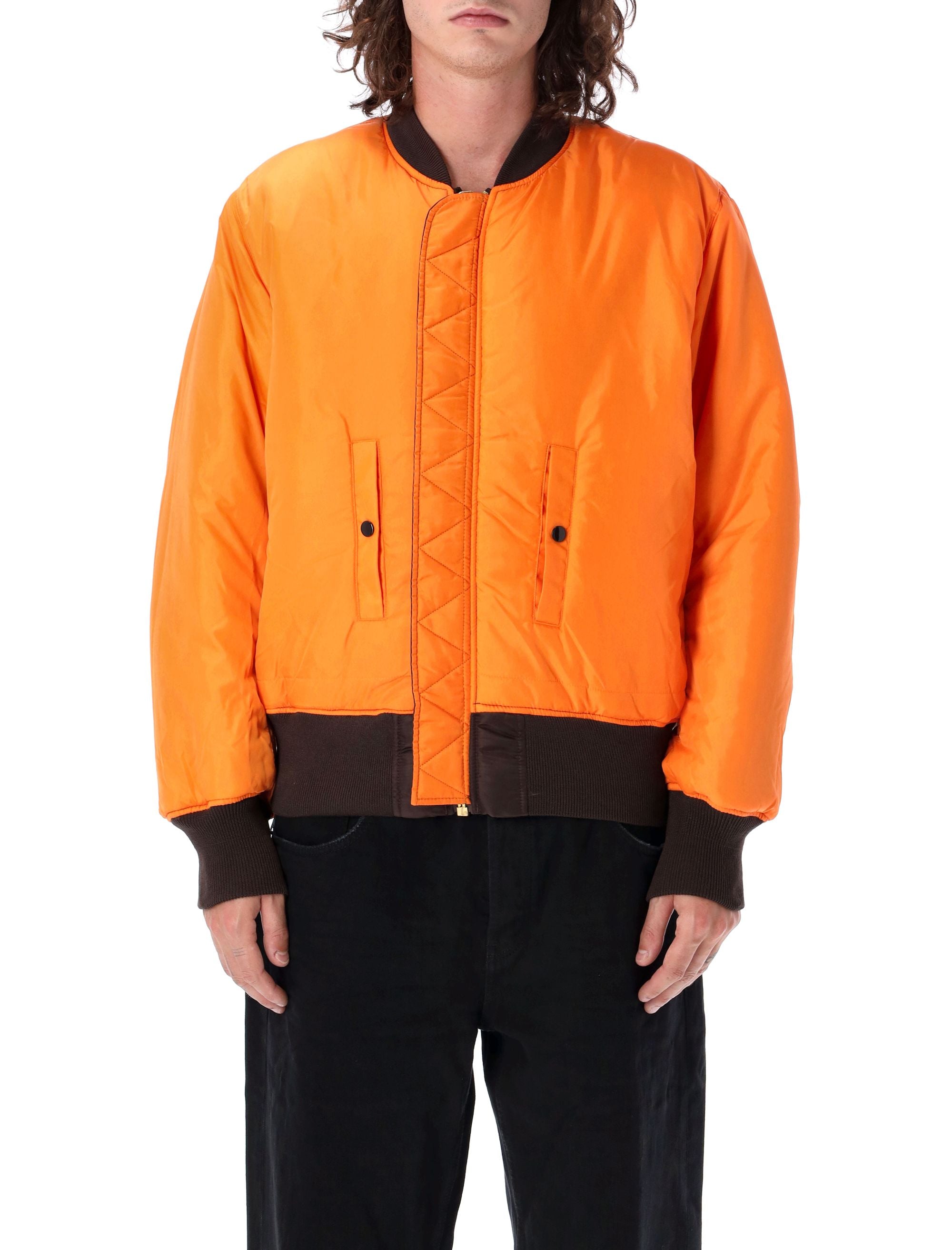 ALPHA INDUSTRIES Men's Oversized Reversible Bomber Jacket - Size L