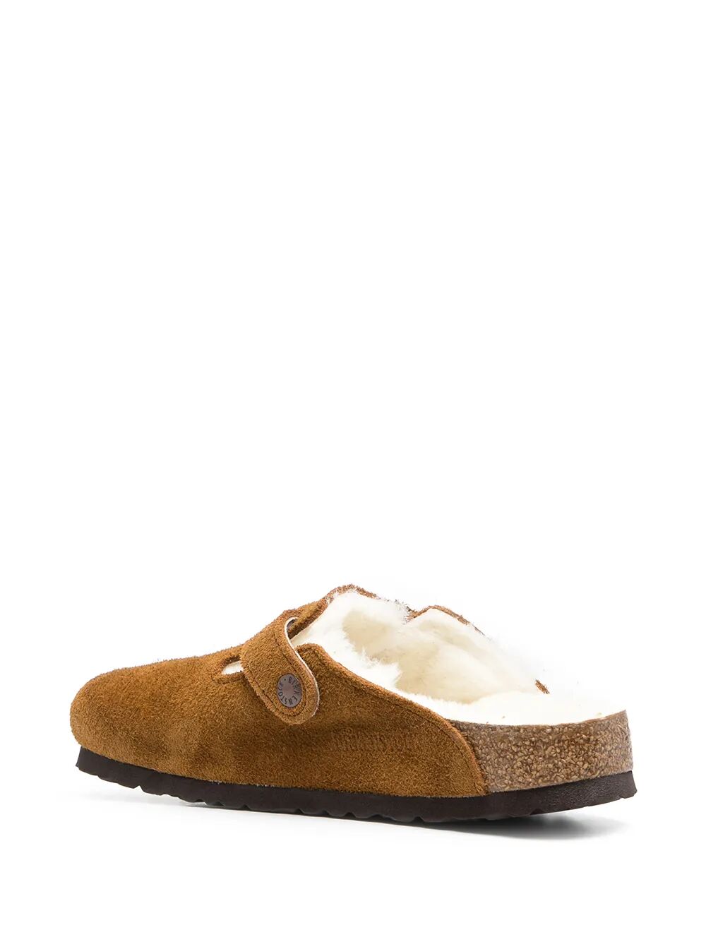 BIRKENSTOCK Suede Flat with Lamb Fur Lining