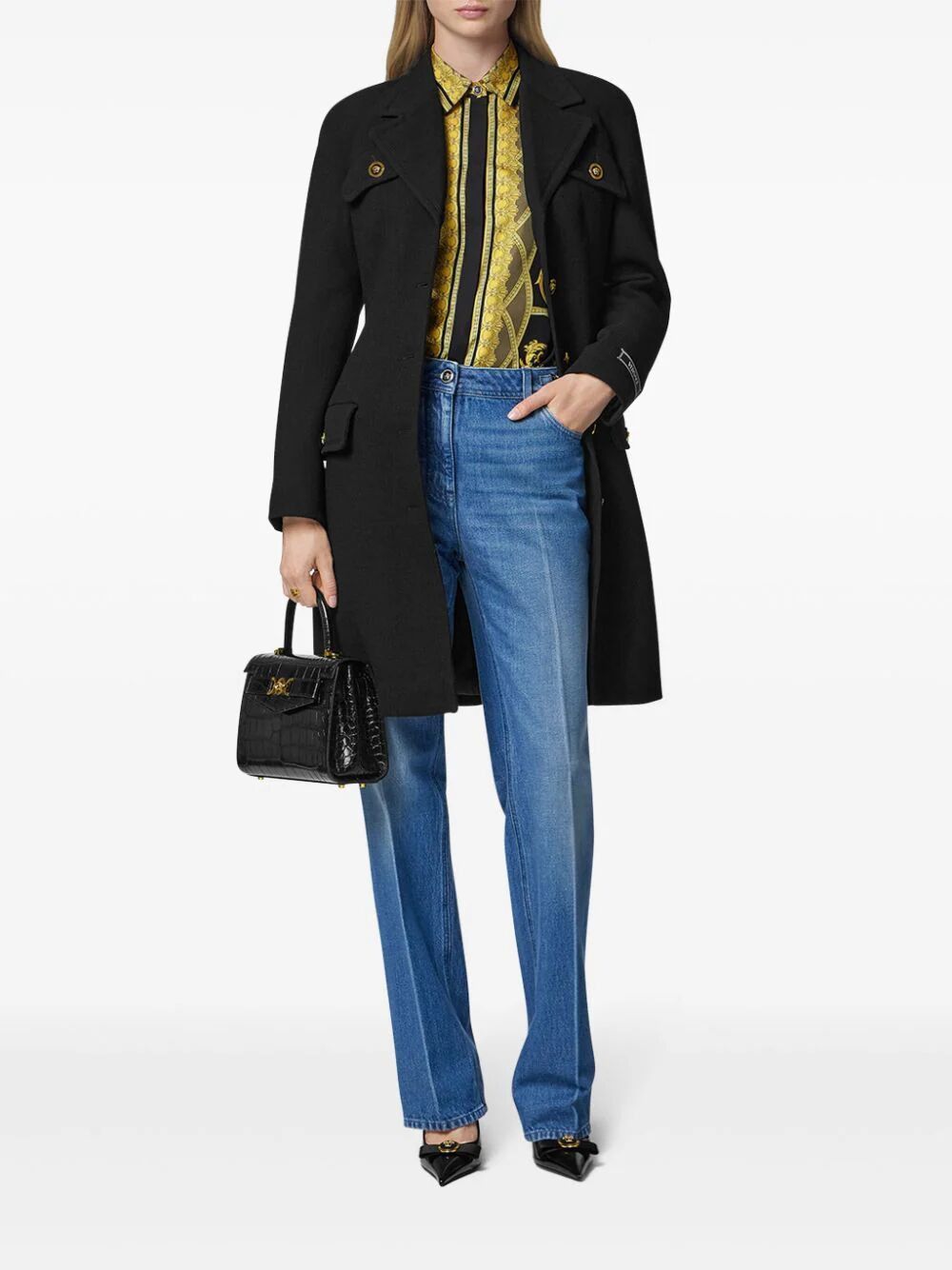 VERSACE Printed Silk Shirt - FW24 Collection