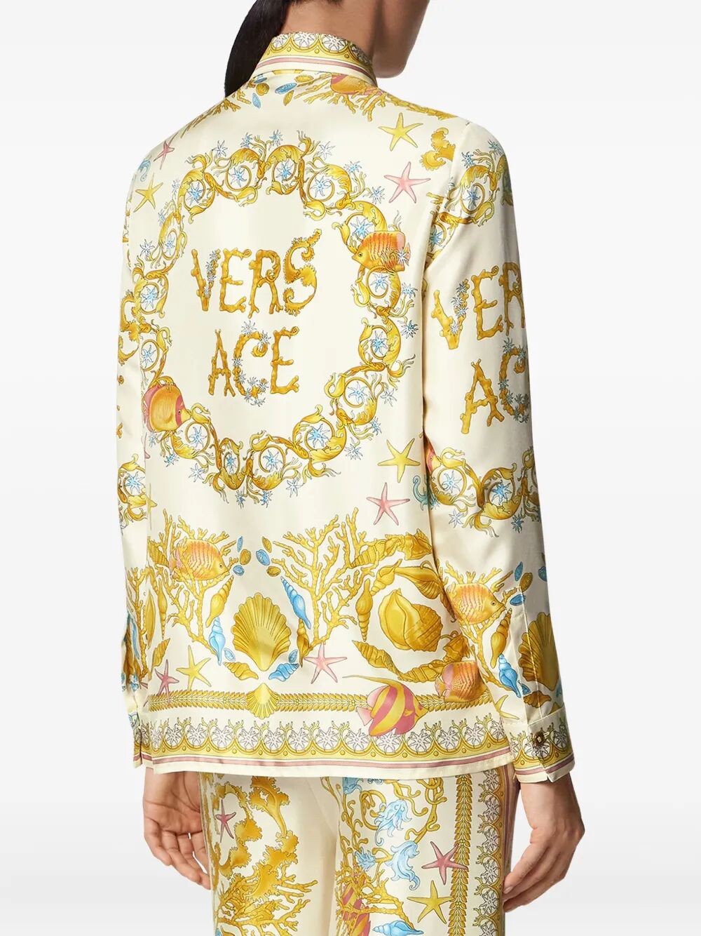 VERSACE Underwater Baroque Silk Shirt