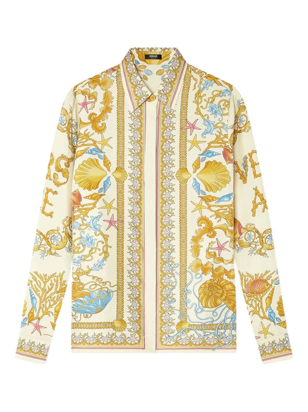 VERSACE Underwater Baroque Silk Shirt