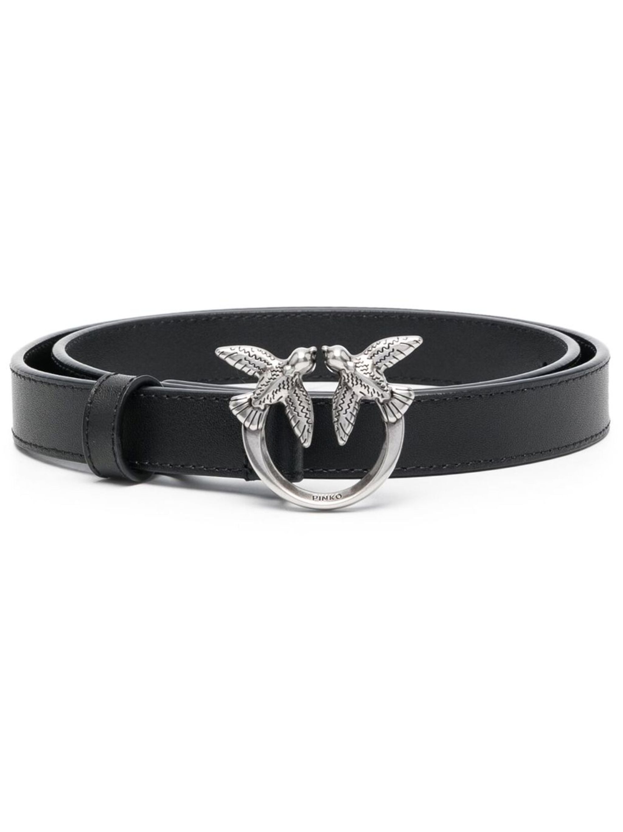 PINKO Love Birds Thin Mini Belt for Women