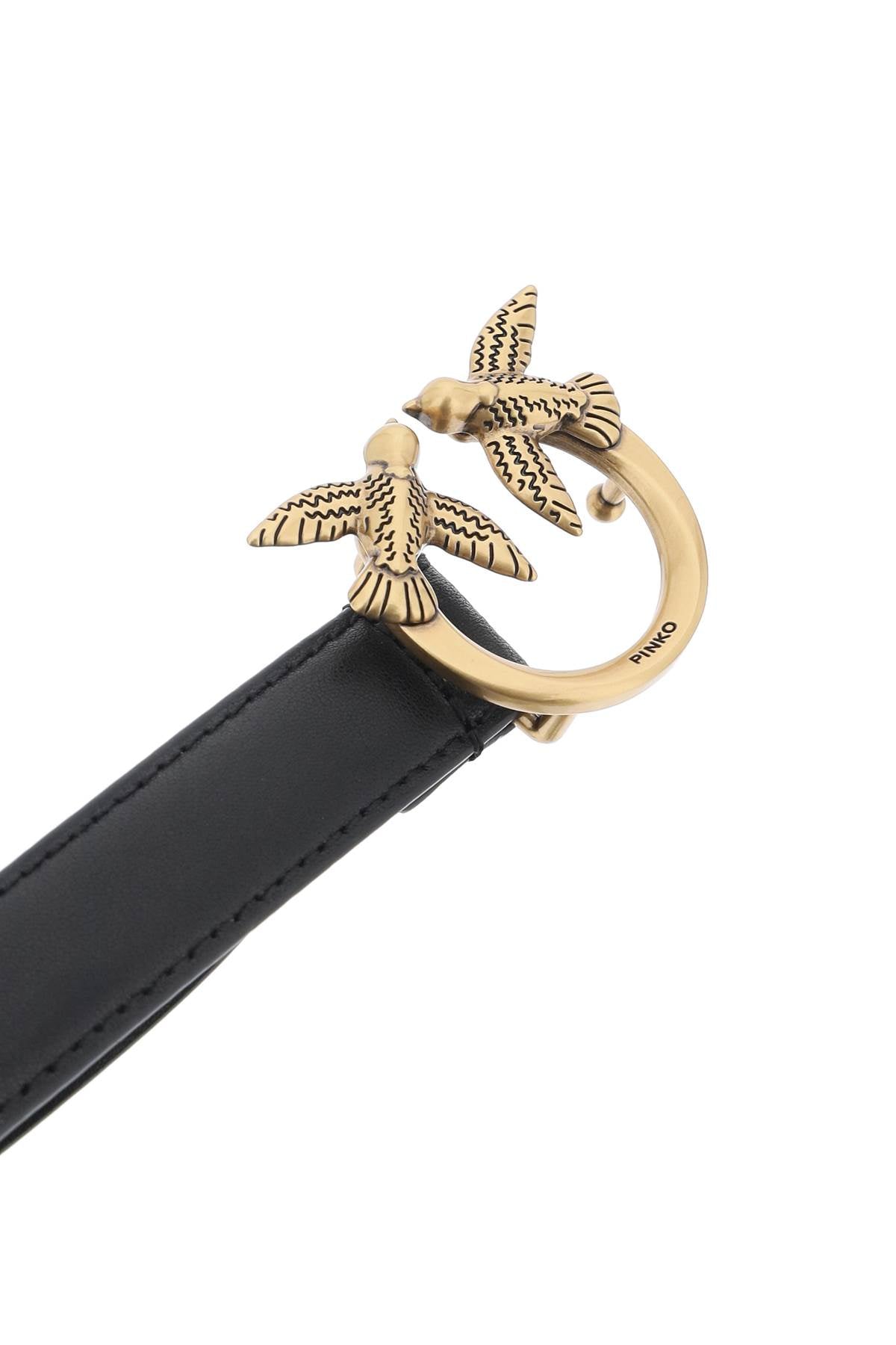 PINKO Love Birds Thin Belt for Women